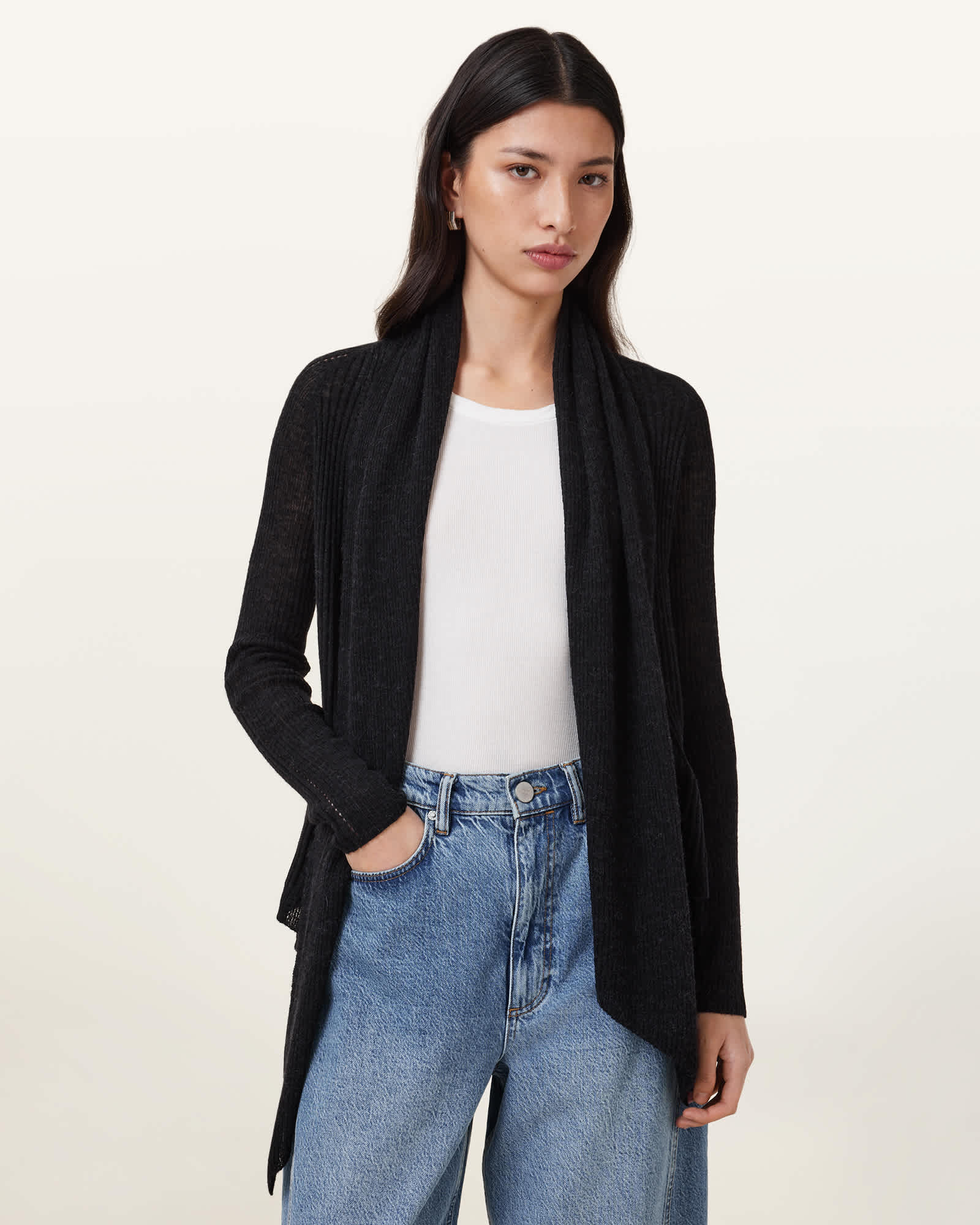 Allsaints Women's Harper Pirate Open Front Cardigan - Size  Xs