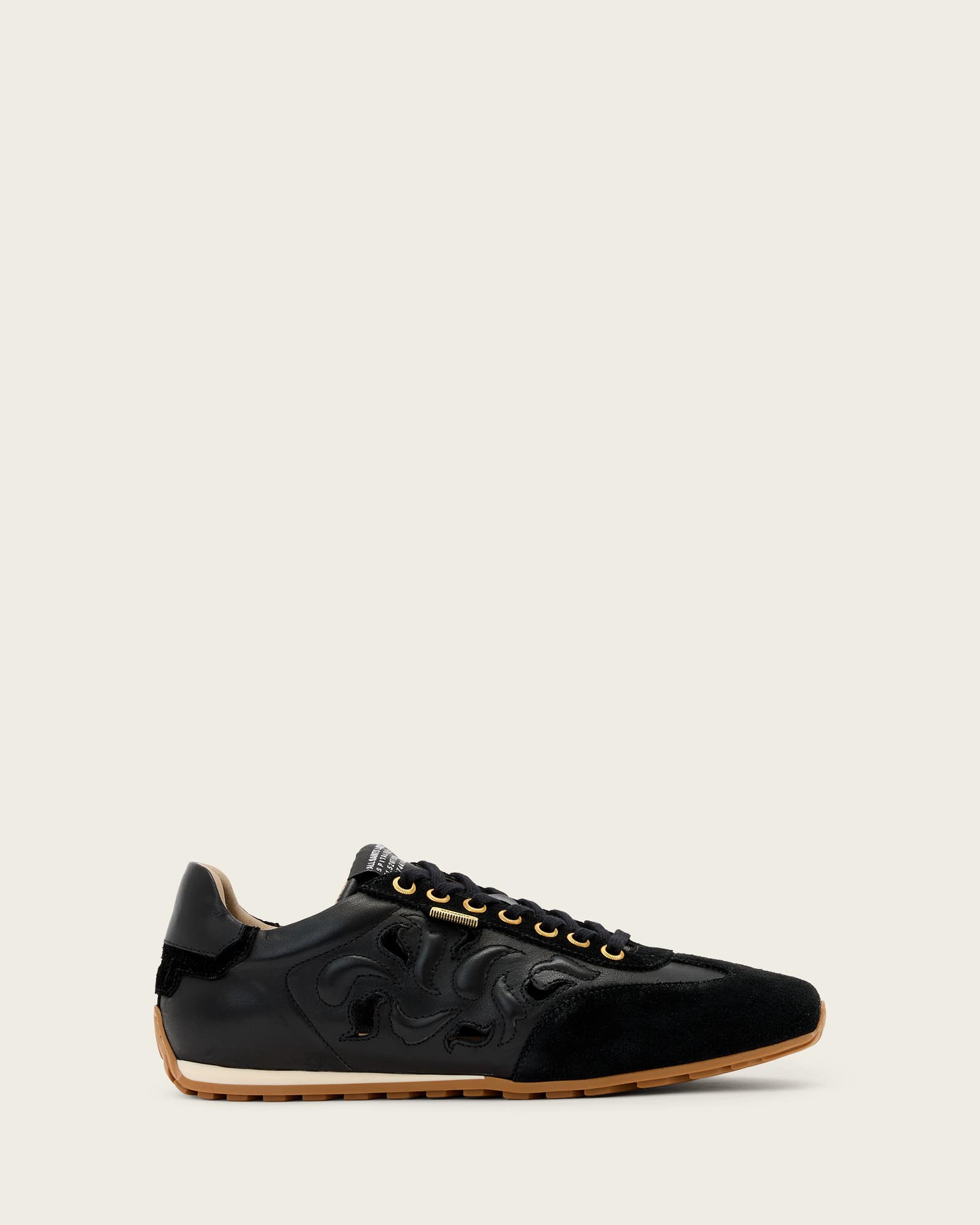 Allsaints Women's Black Liam Western Trainers - Size  8
