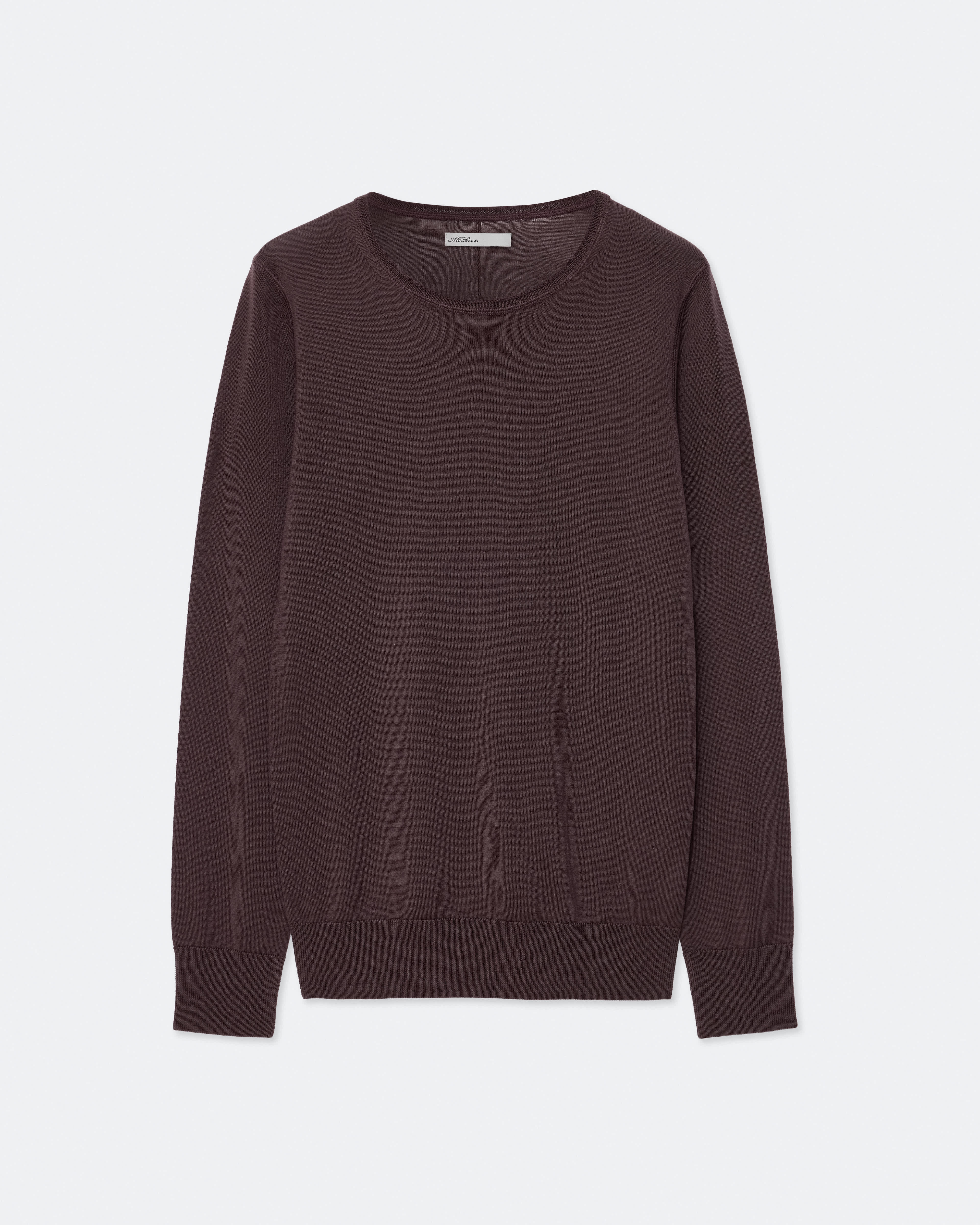Allsaints Damen Lila Coyte Rundhalsausschnitt In Vino Purple - Bild 3