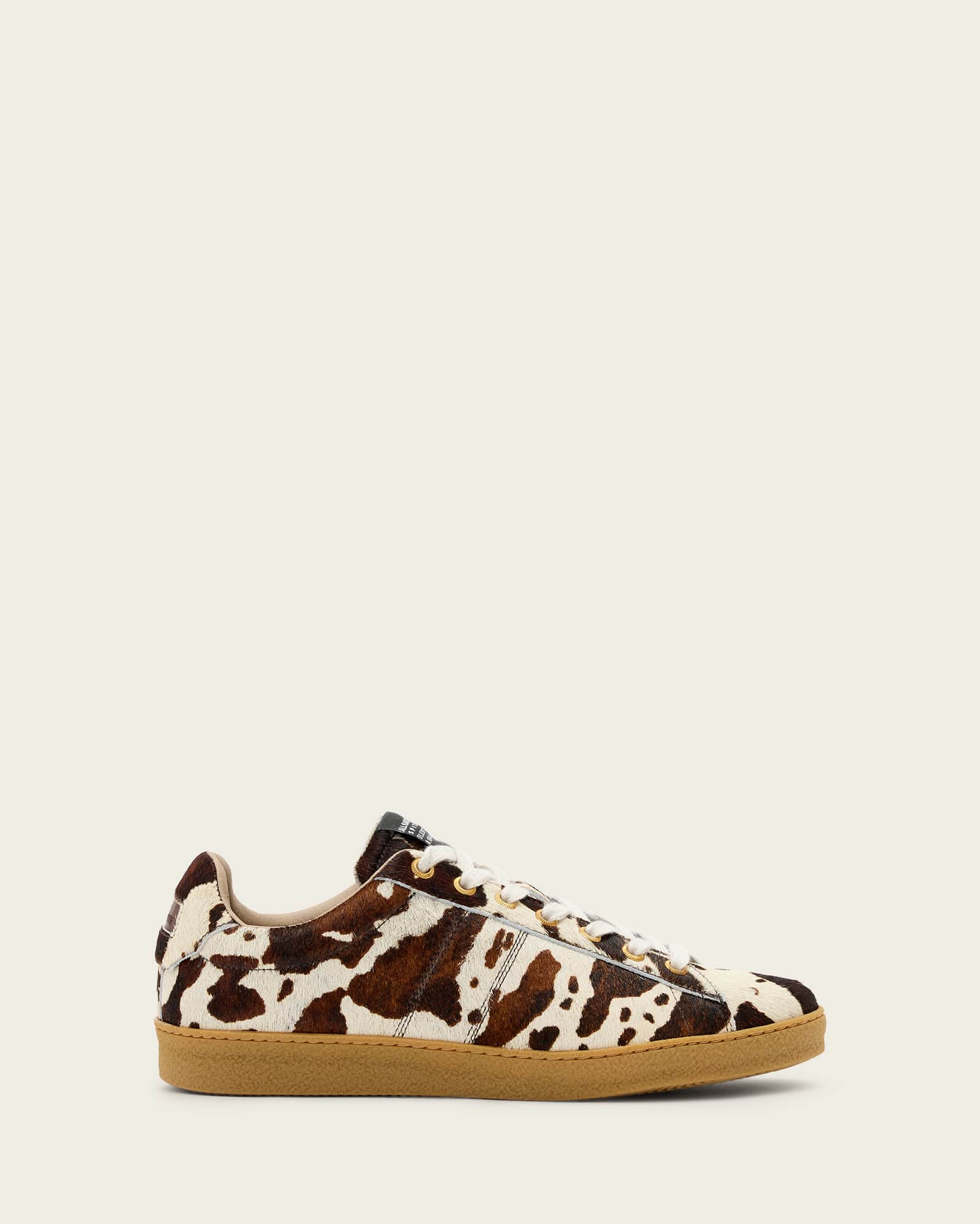 Allsaints Women's Leon Cow Print Trainers - Size  7