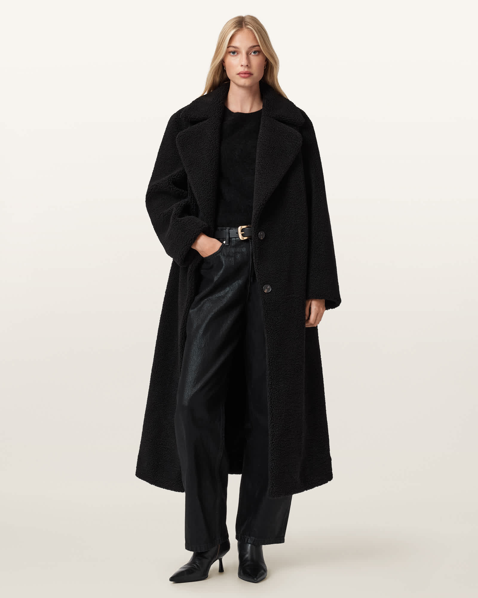Allsaints Women's Freddie Faux Fur Coat - Size  Xs