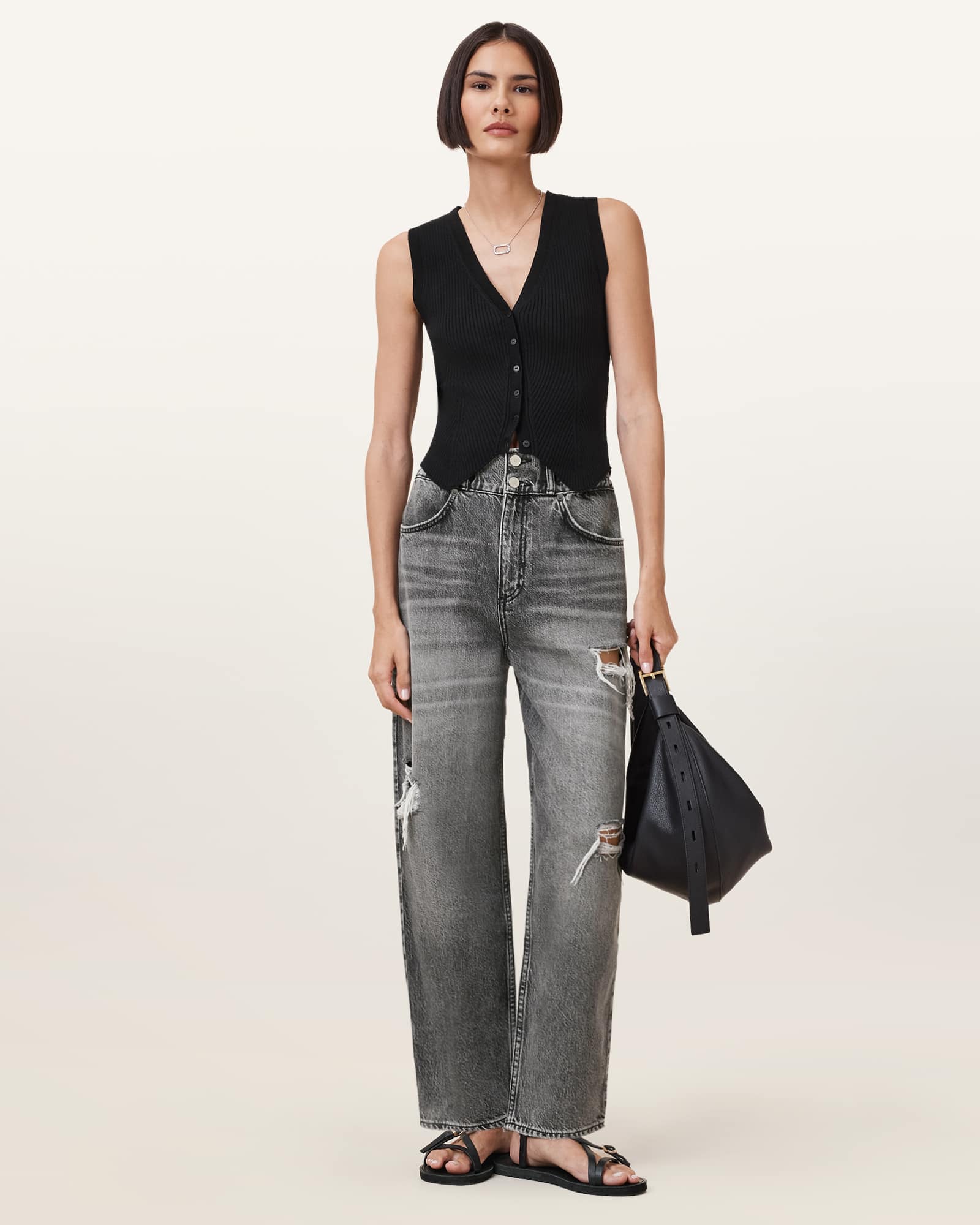 Allsaints Women's Daisy Tapered-Leg Jeans - Size  6