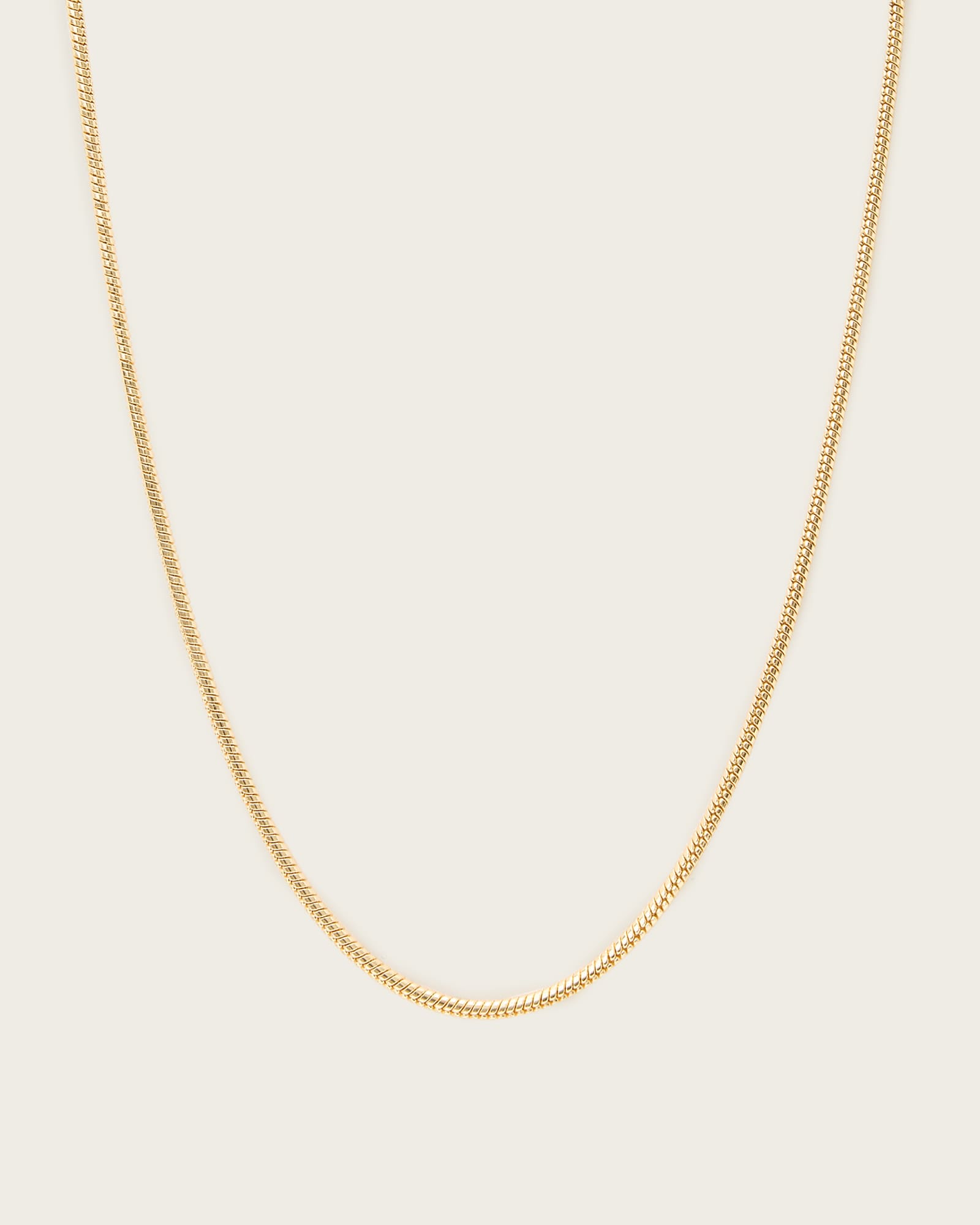 AllSaints Brass Isla Rope Necklace, Size: One Size