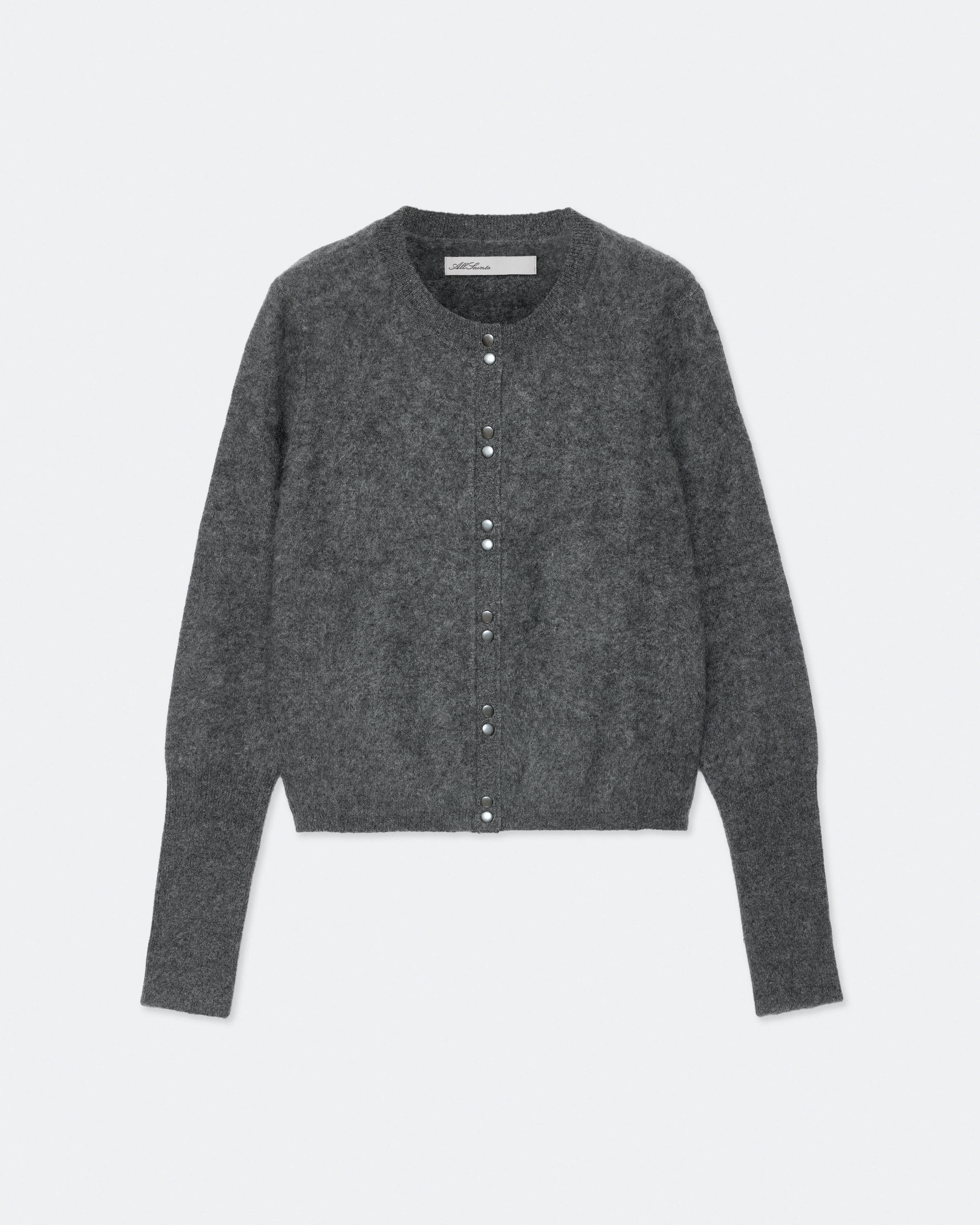 Allsaints Women's Ada Cashmere Button-down Cardigan In Gray