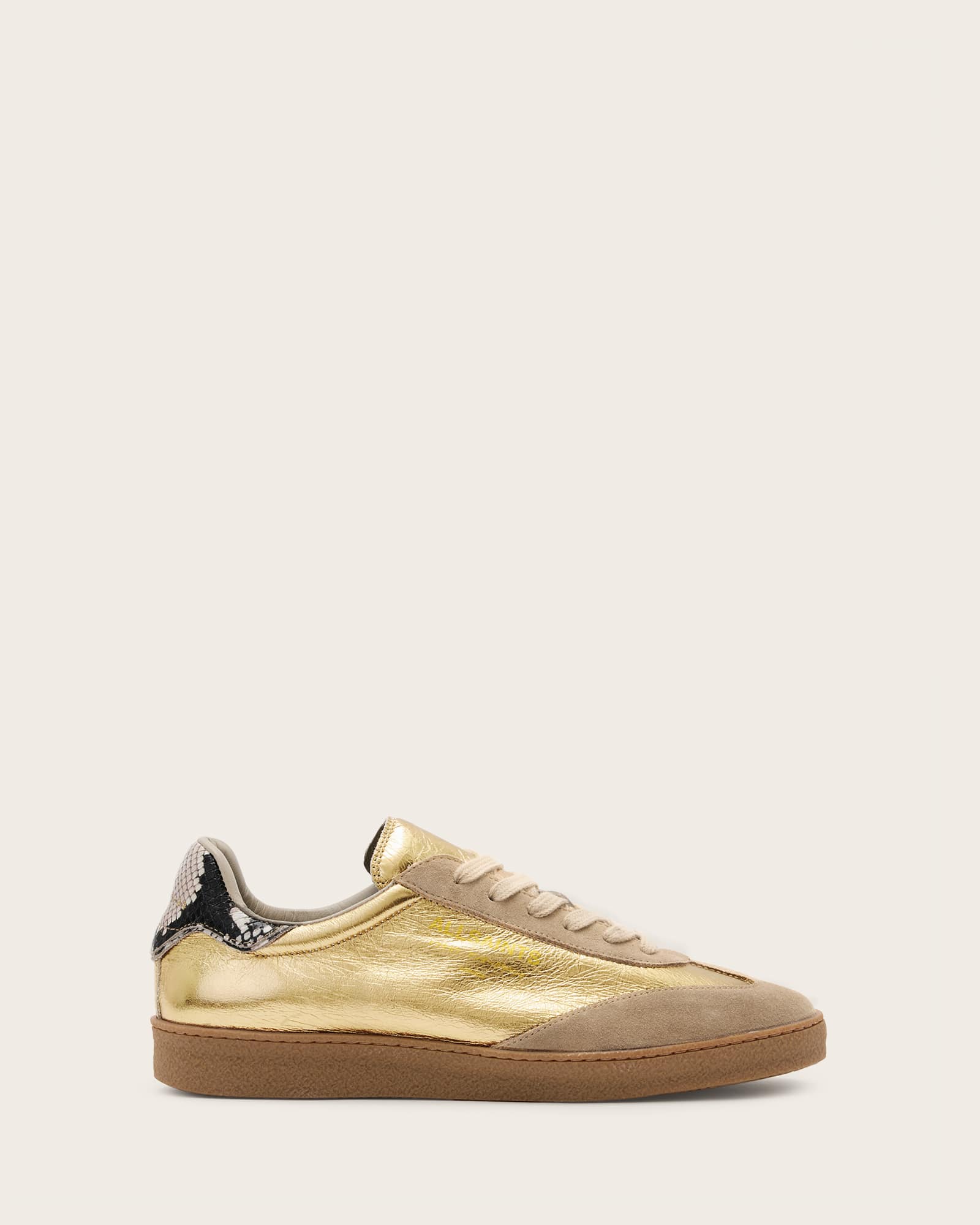Allsaints Women's Thelma Metallic Low Top Trainers - Size  3