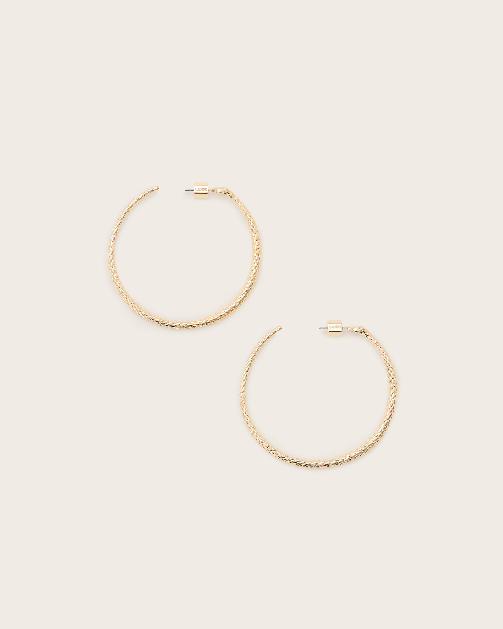 AllSaints Serpent Large Hoop Earrings
