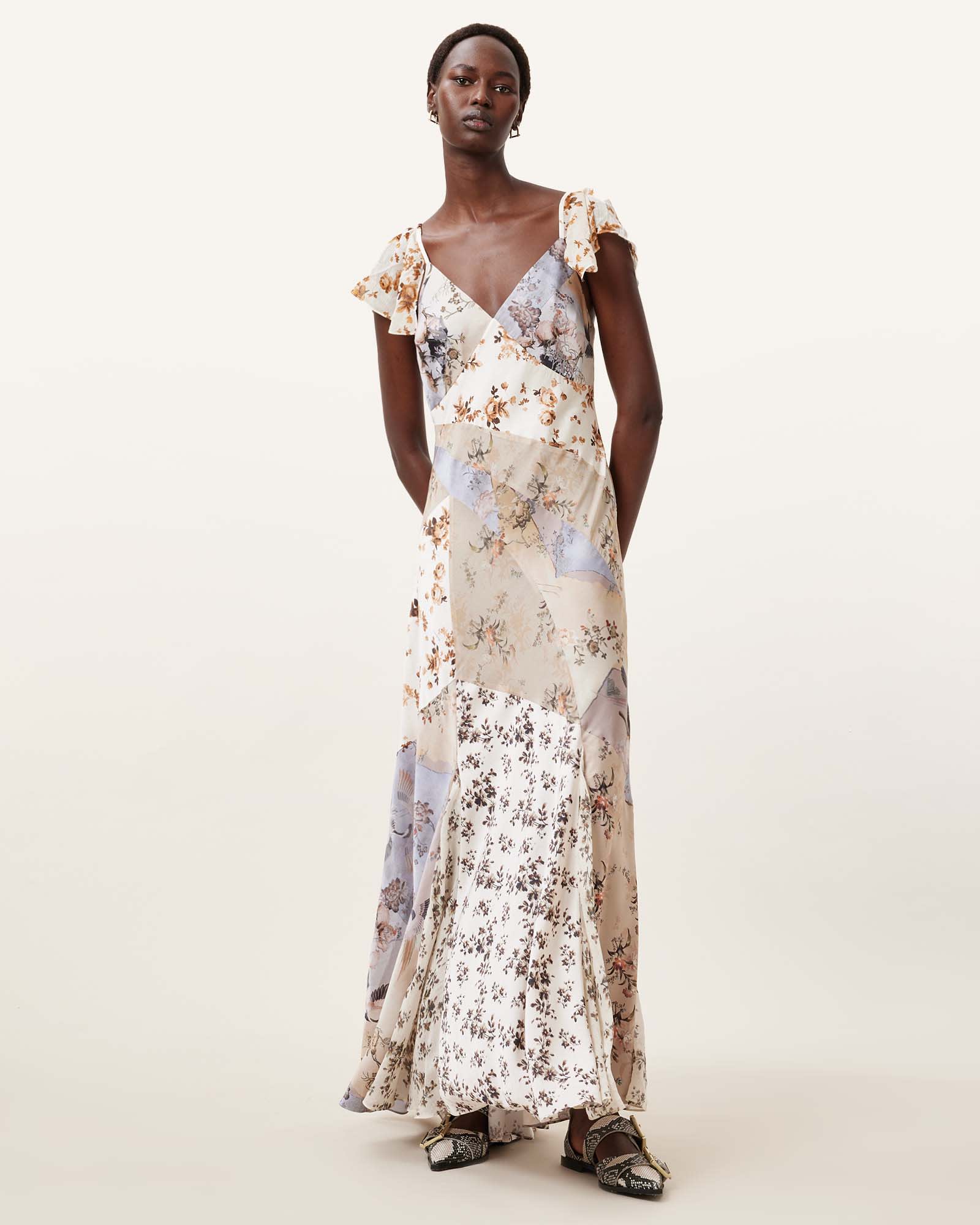 AllSaints Lala Floral Maxi Dress