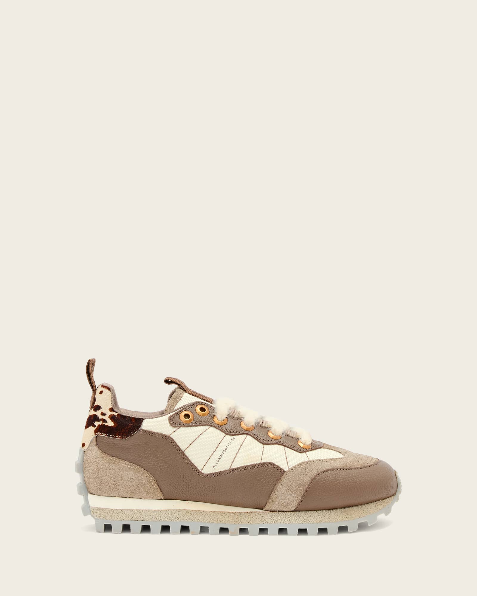 AllSaints Polyester Nevis Suede Trainers, Size: UK 4/ US 7/ EU 37
