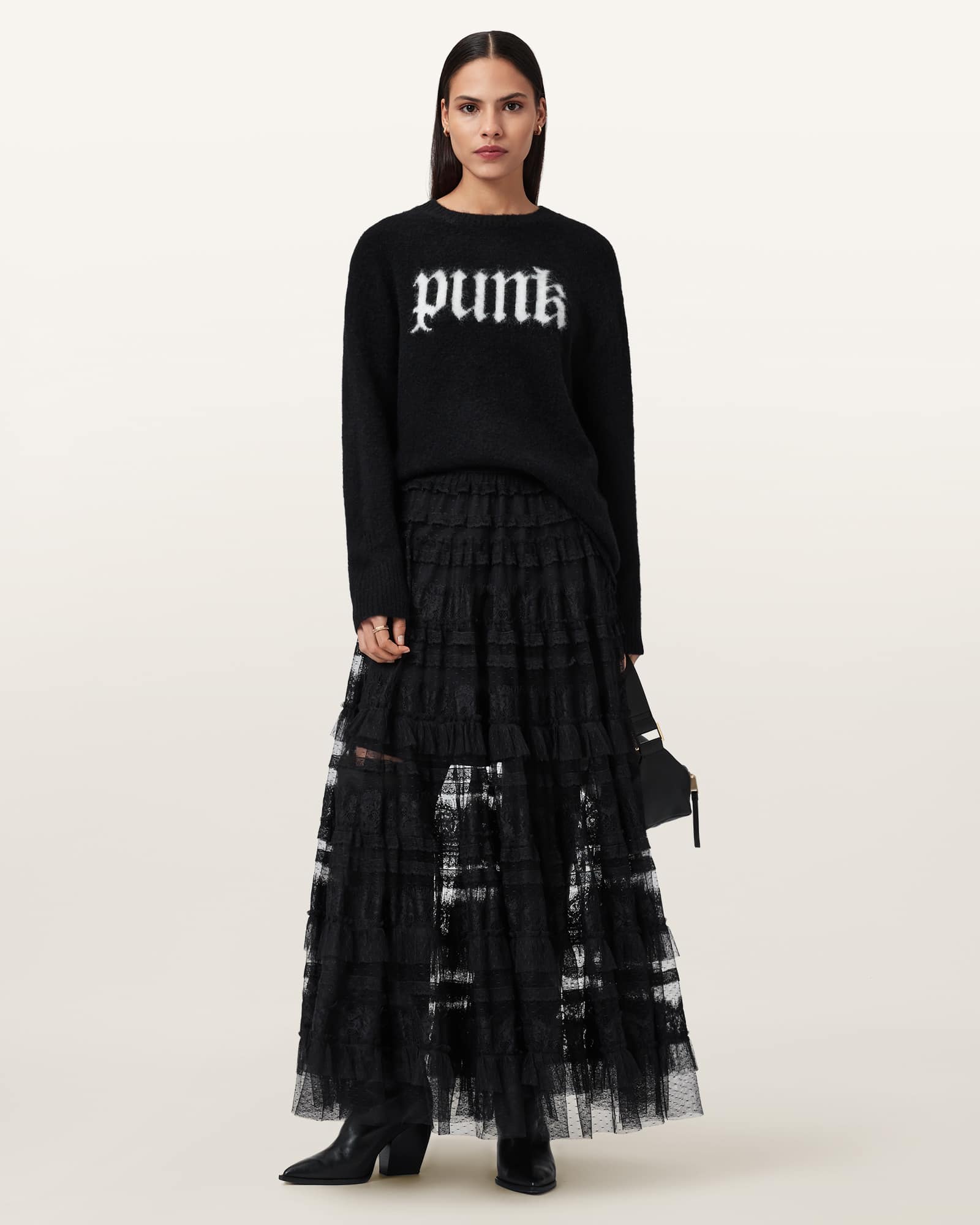 AllSaints Punk Crew Neck Sweater