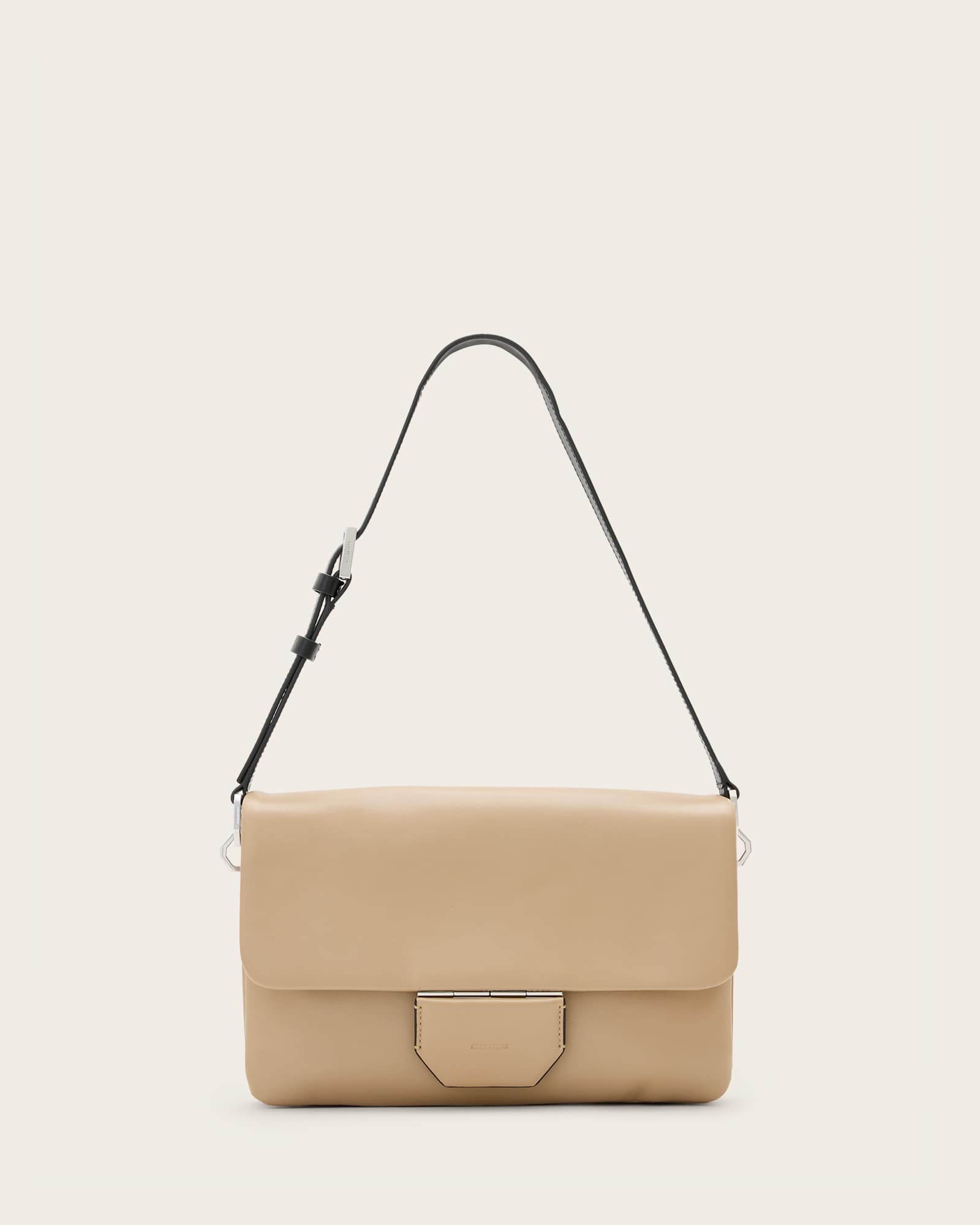 AllSaints Ondine Leather Shoulder Bag,, Light Brown