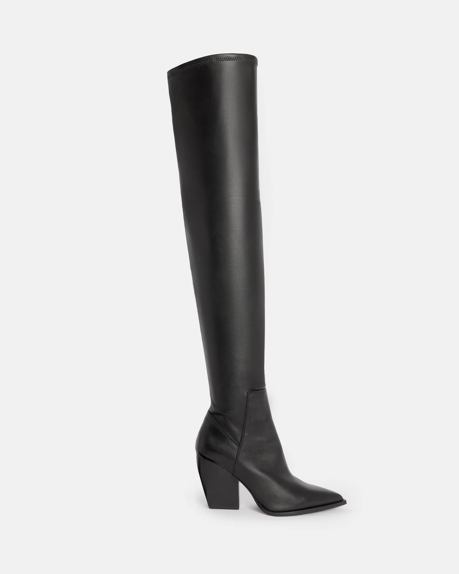 Allsaints Women's Lara Stretchy Over The Knee Boots - Size  3