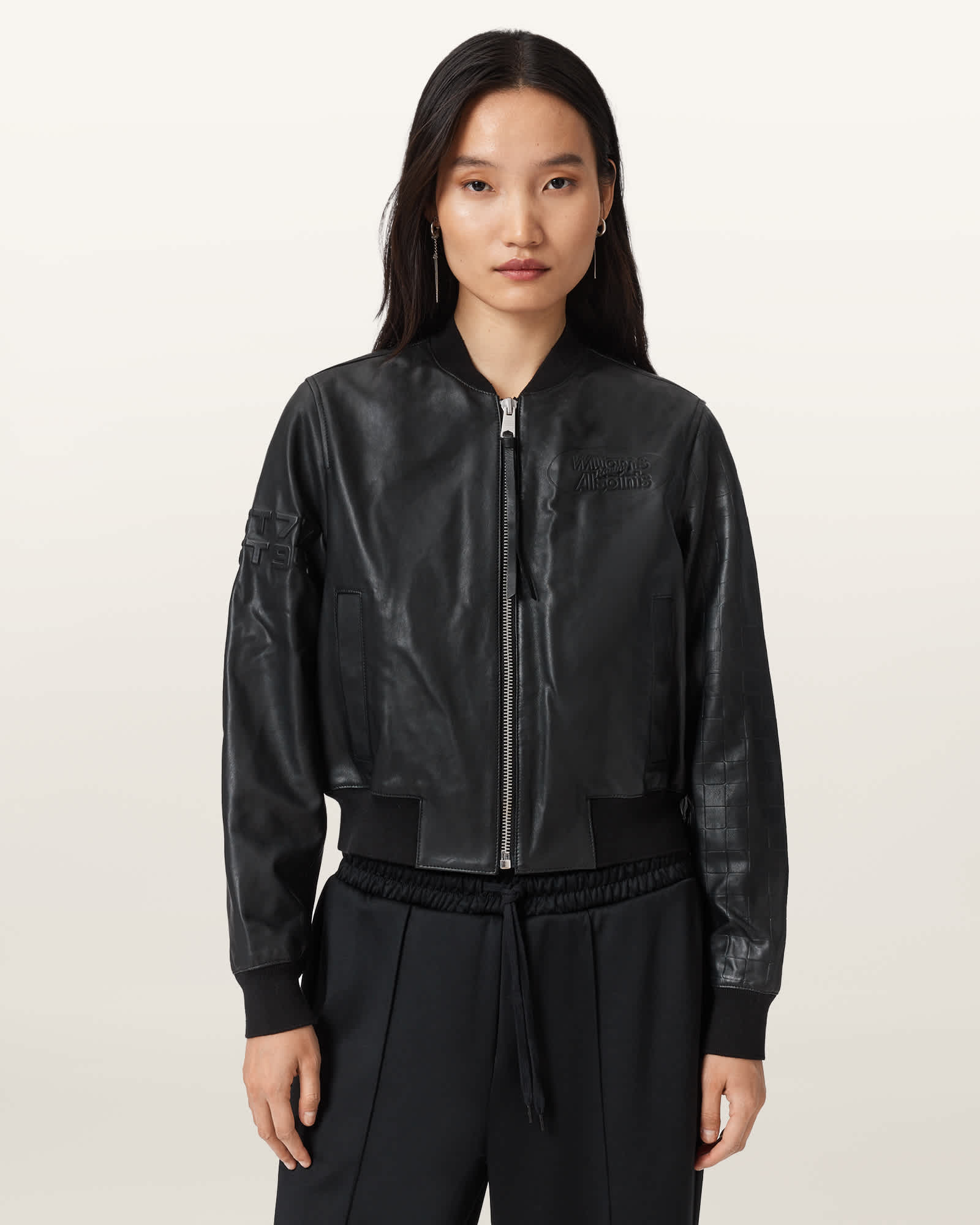 Allsaints Williams X  Orten Bomber Jacket, In Black