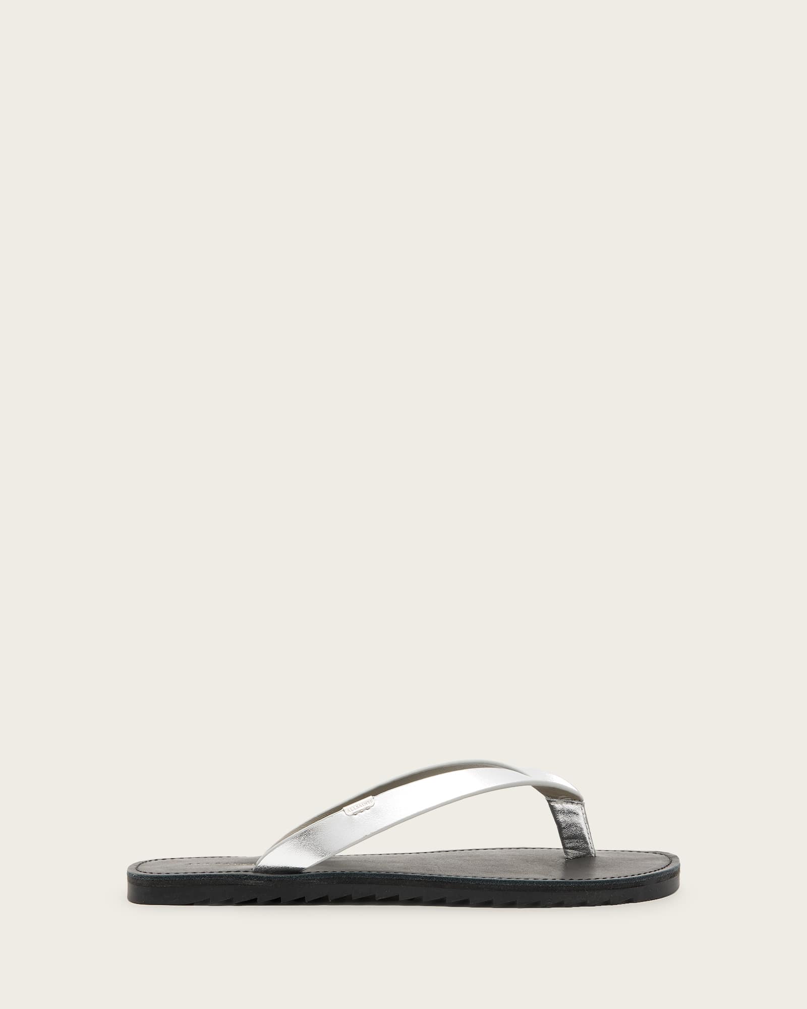 AllSaints Sydney Metallic Leather Sandals
