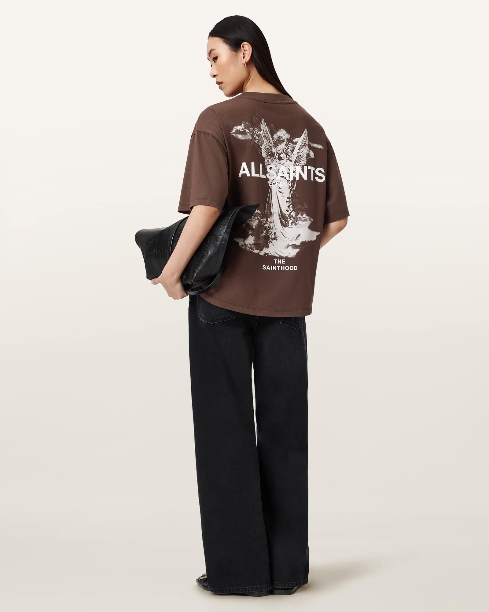 Allsaints Guardian Amelie Oversized T-shirt In Multi