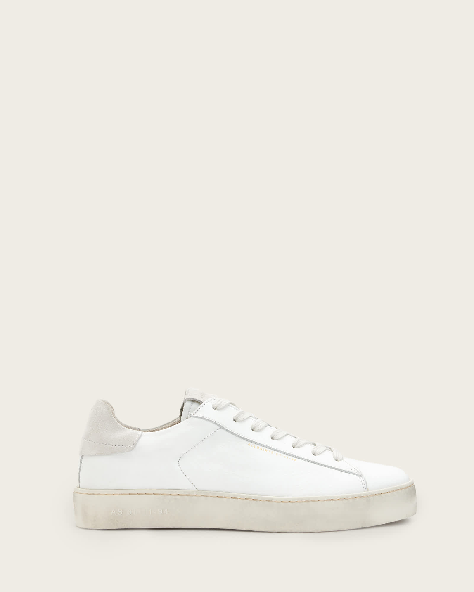 AllSaints Women's Cow Leather Shana Low Top Leather Trainers, Size: UK 6/US 9/EU 39
