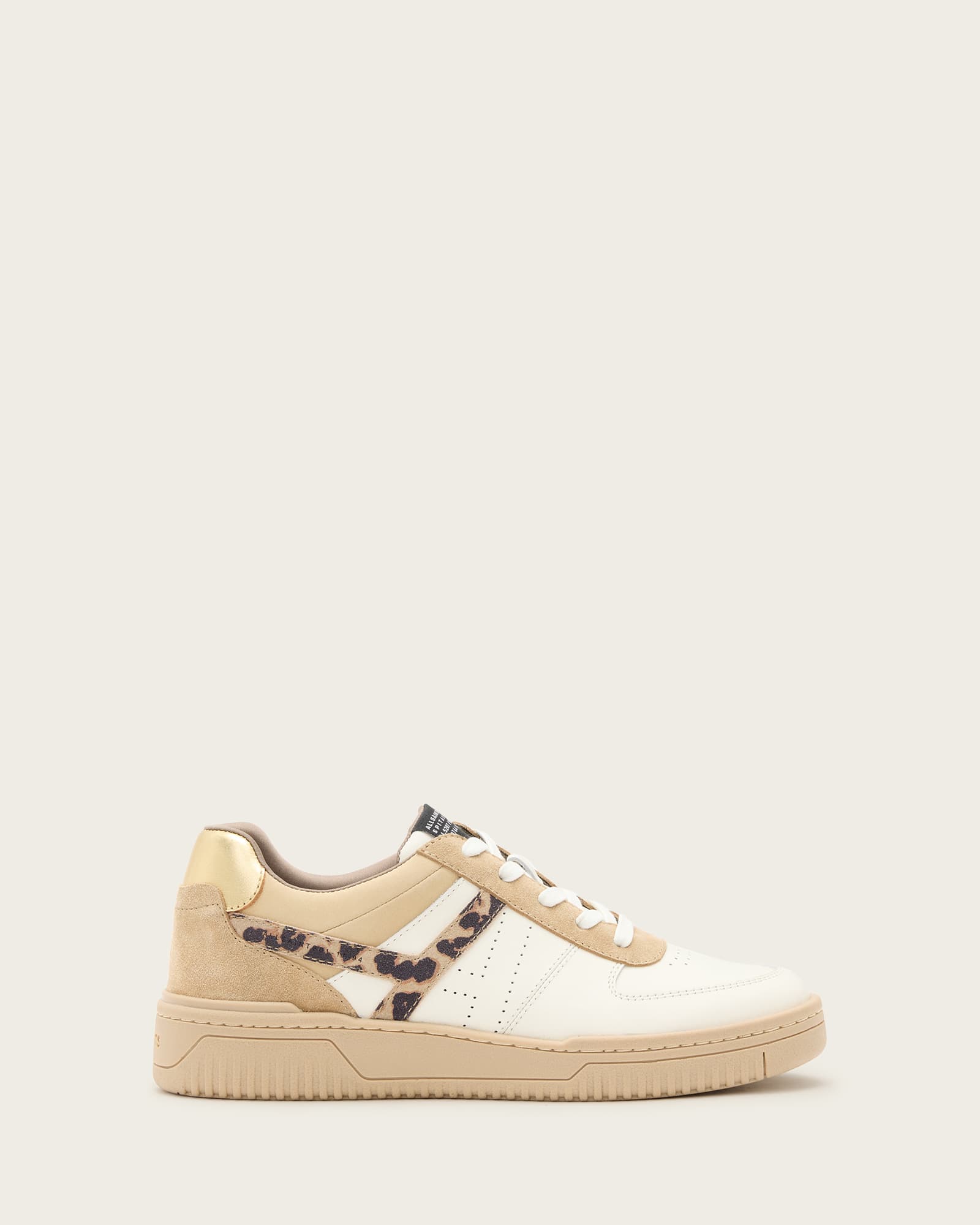 Allsaints Women's Vix Low Top Round Toe Suede Trainers - Size  3