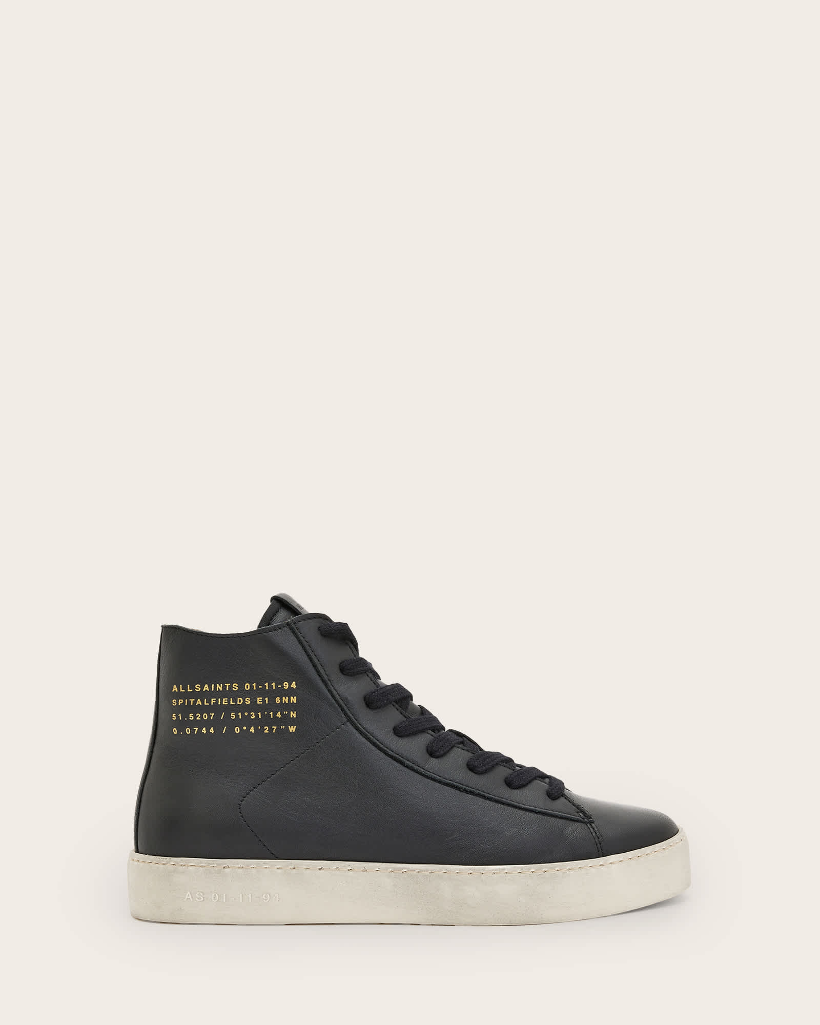 AllSaints Tana Leather High Top Sneakers