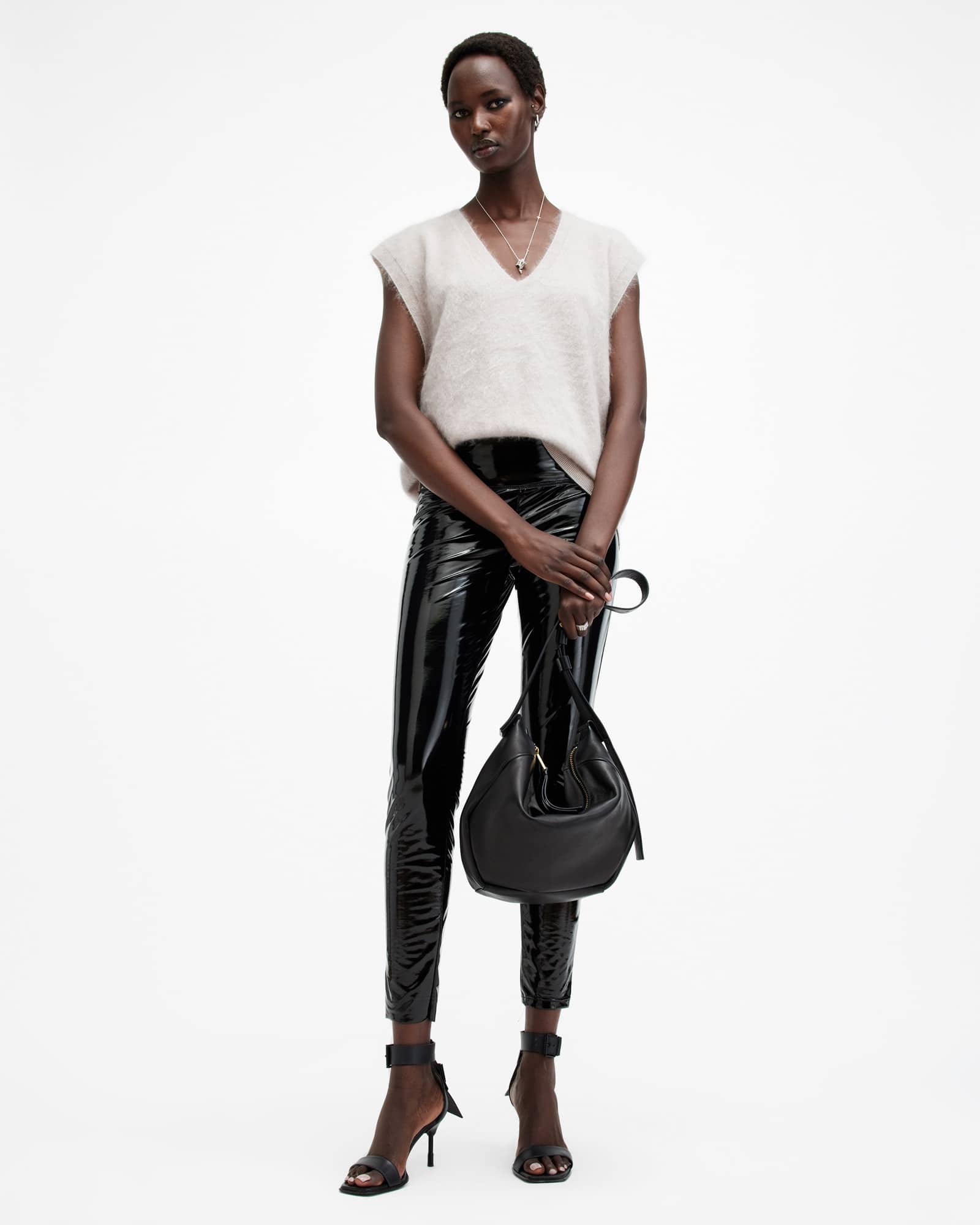 Allsaints Women's Rebel Brushed Cashmere Tank Top - Size  S