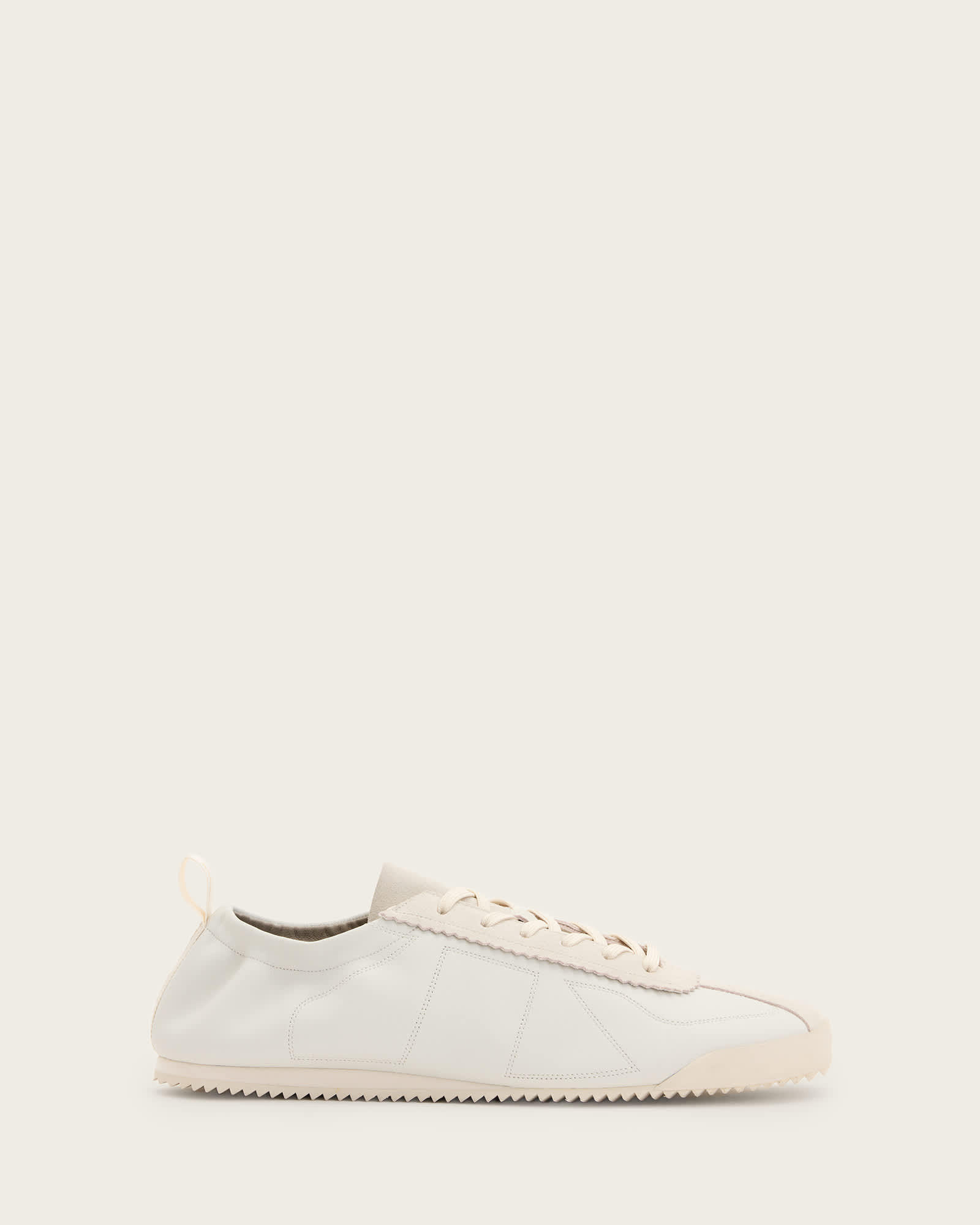 AllSaints Cow Leather Kenny Low Top Suede Trainers