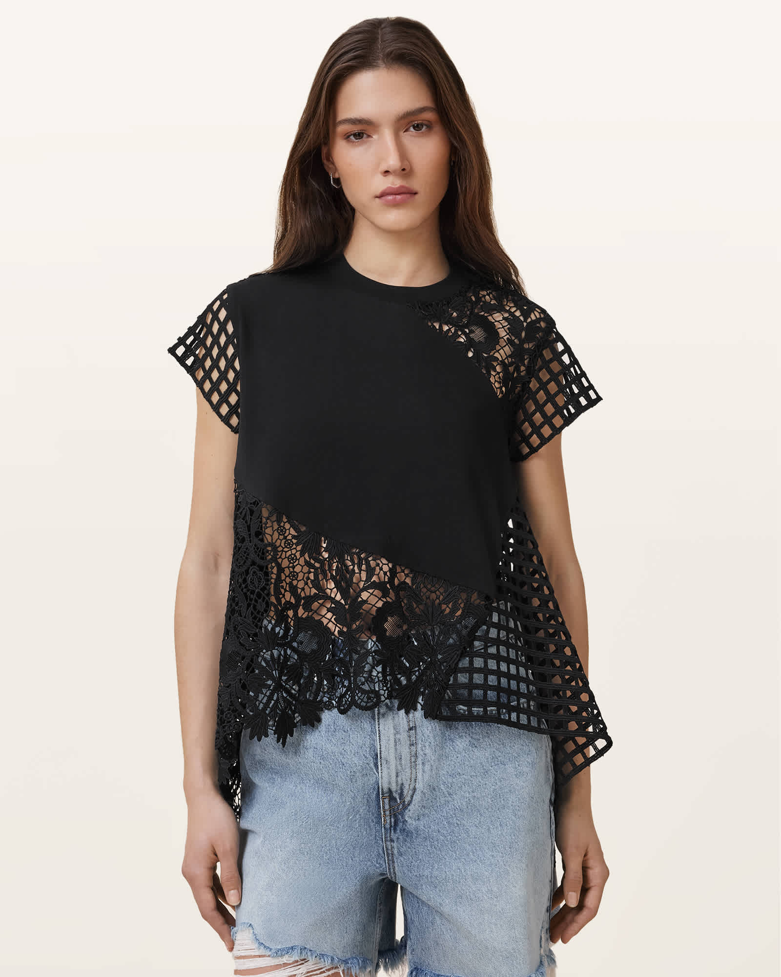 Allsaints Women's Zala Crochet Top - Size  Xs