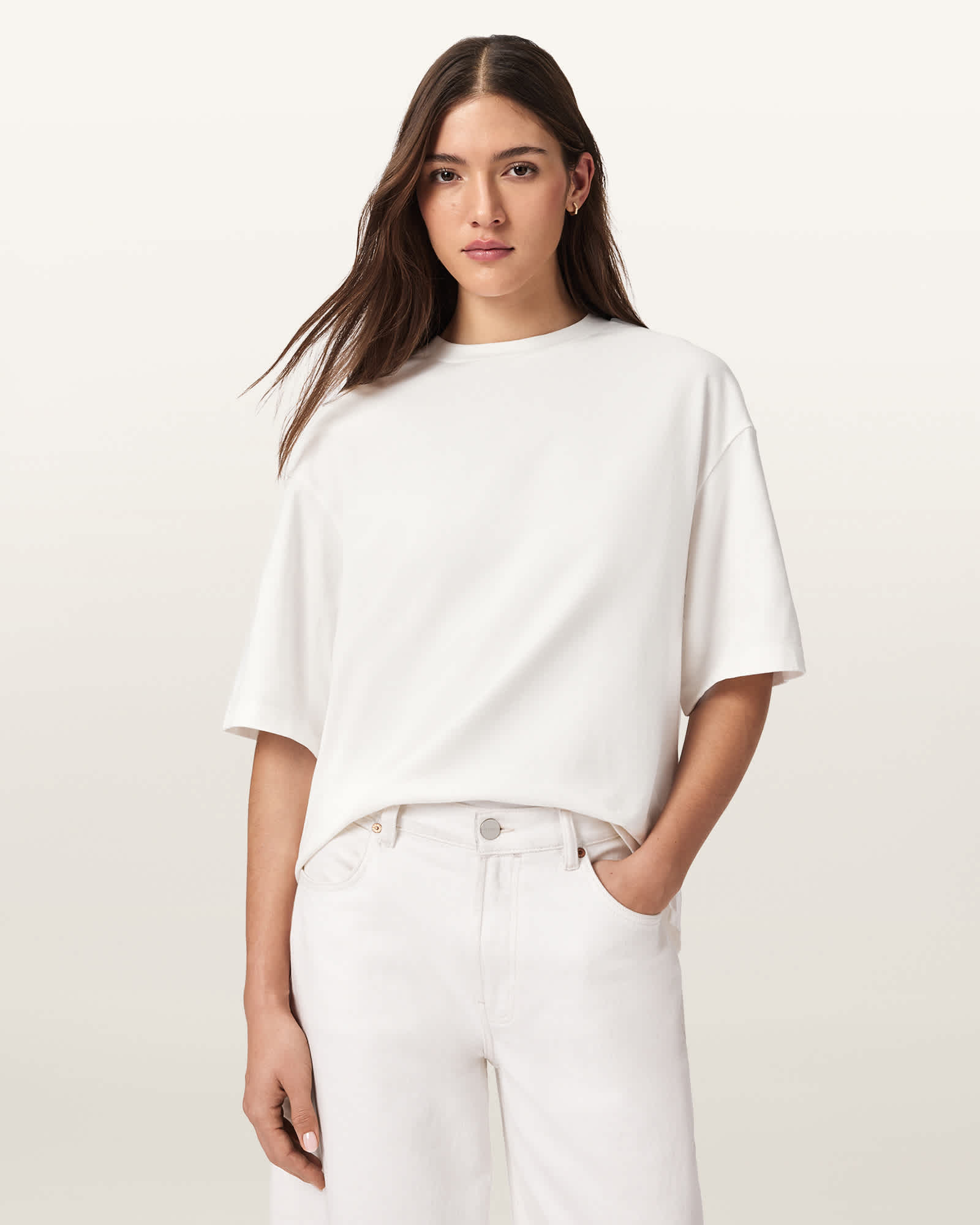 AllSaints Cotton Esme Amelie Oversized T-Shirt, Size: S