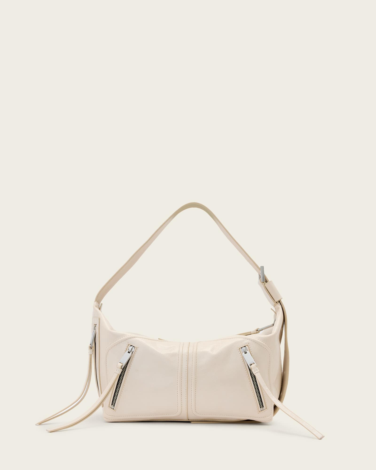 AllSaints Leather Jean Rey Leather Shoulder Bag, Size: One Size