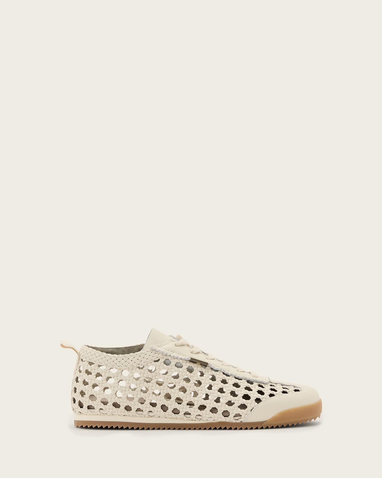 AllSaints Women's Kenny Woven Leather Trainers