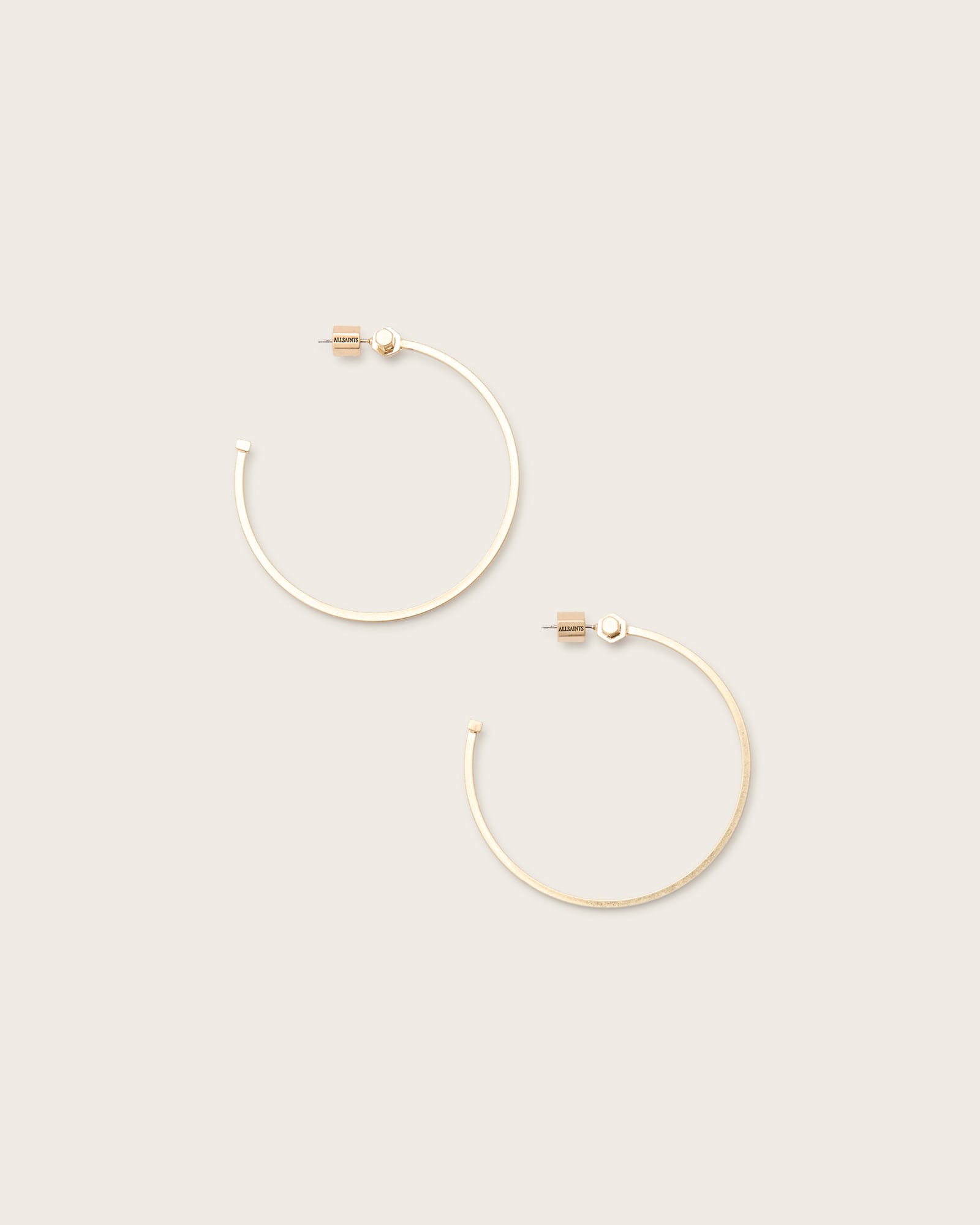 AllSaints Toggle Large Hoop Earrings
