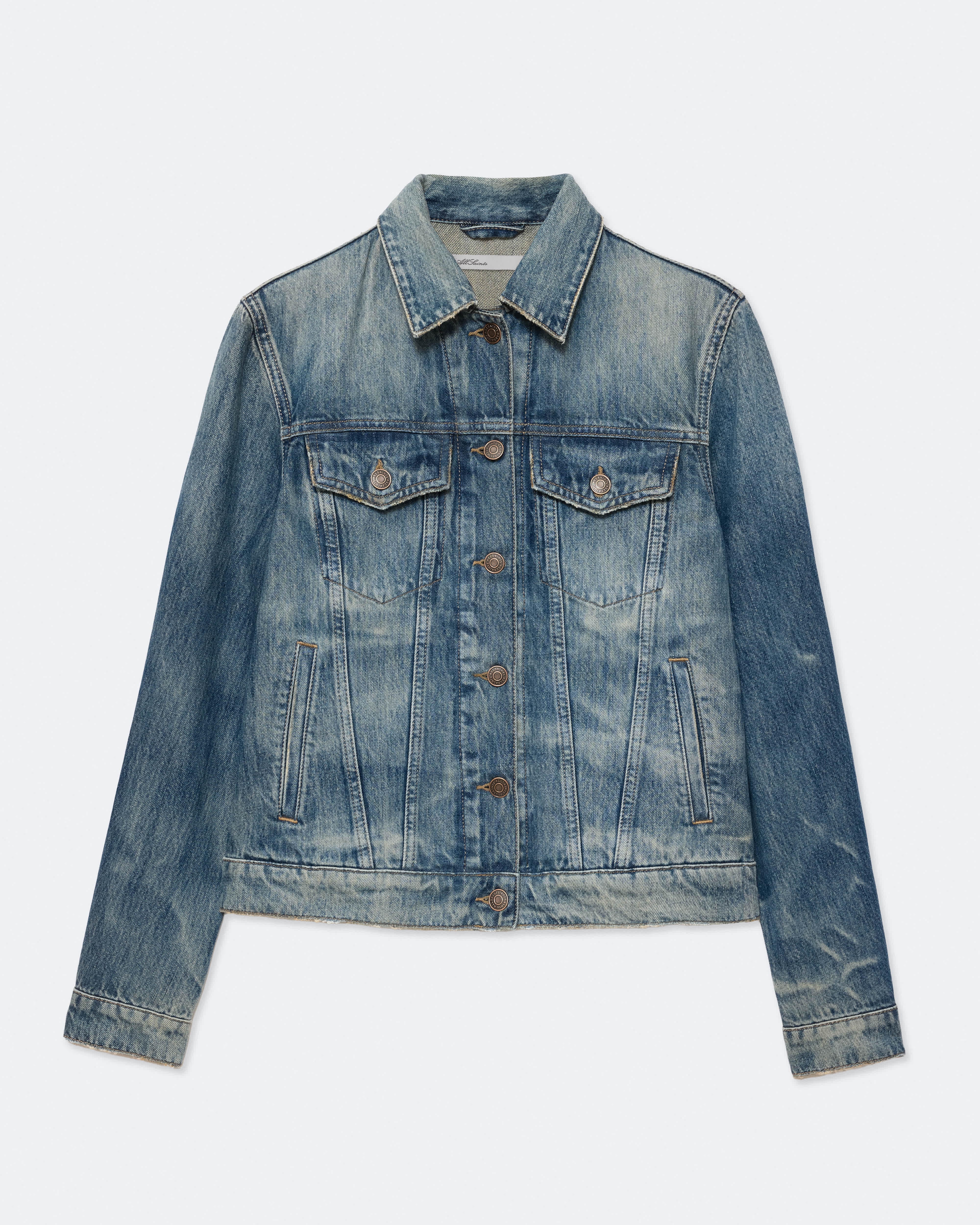 AllSaints Regular-Fit Denim Trucker Jacket
