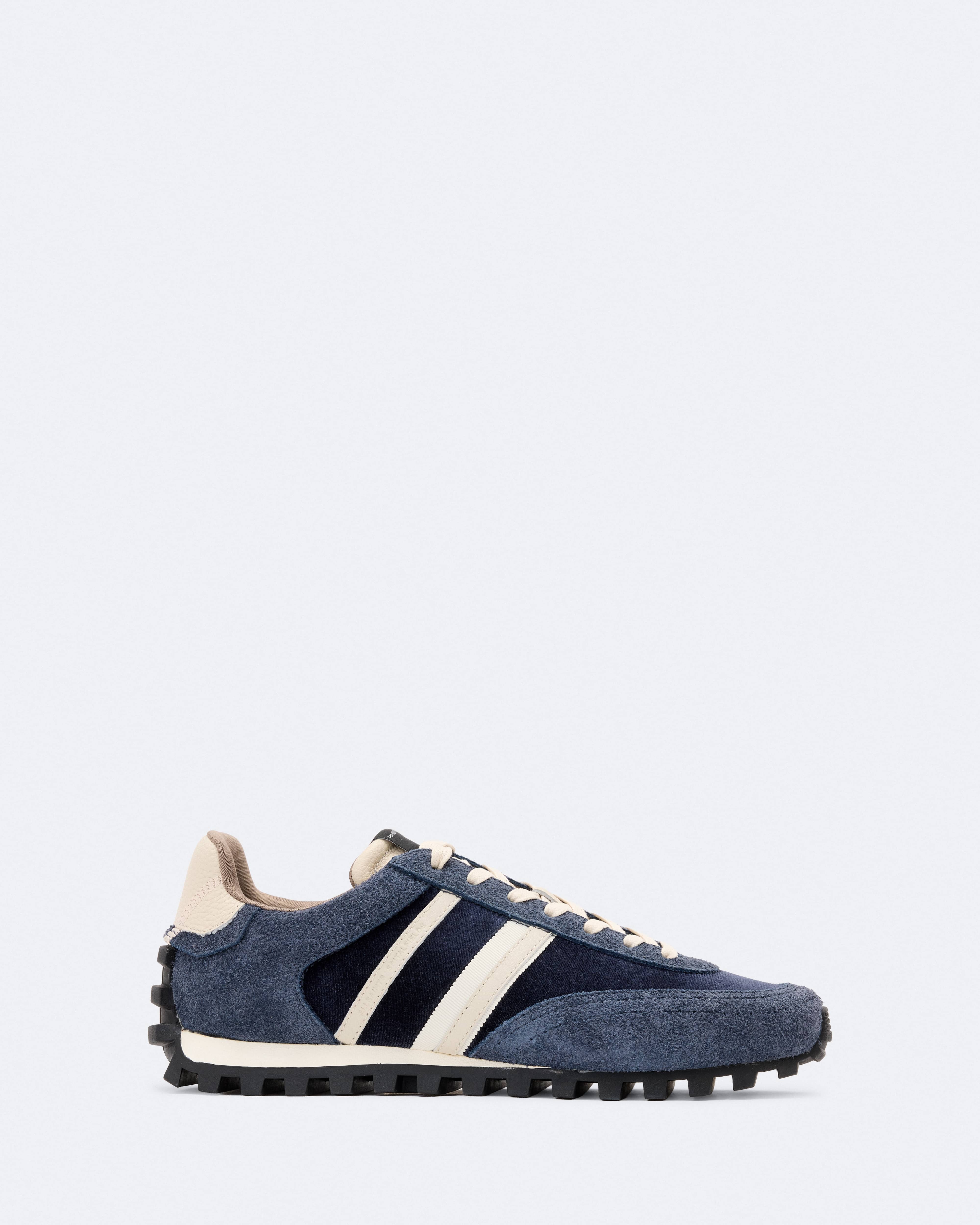 AllSaints Robin Nylon And Suede Runner Sneakers