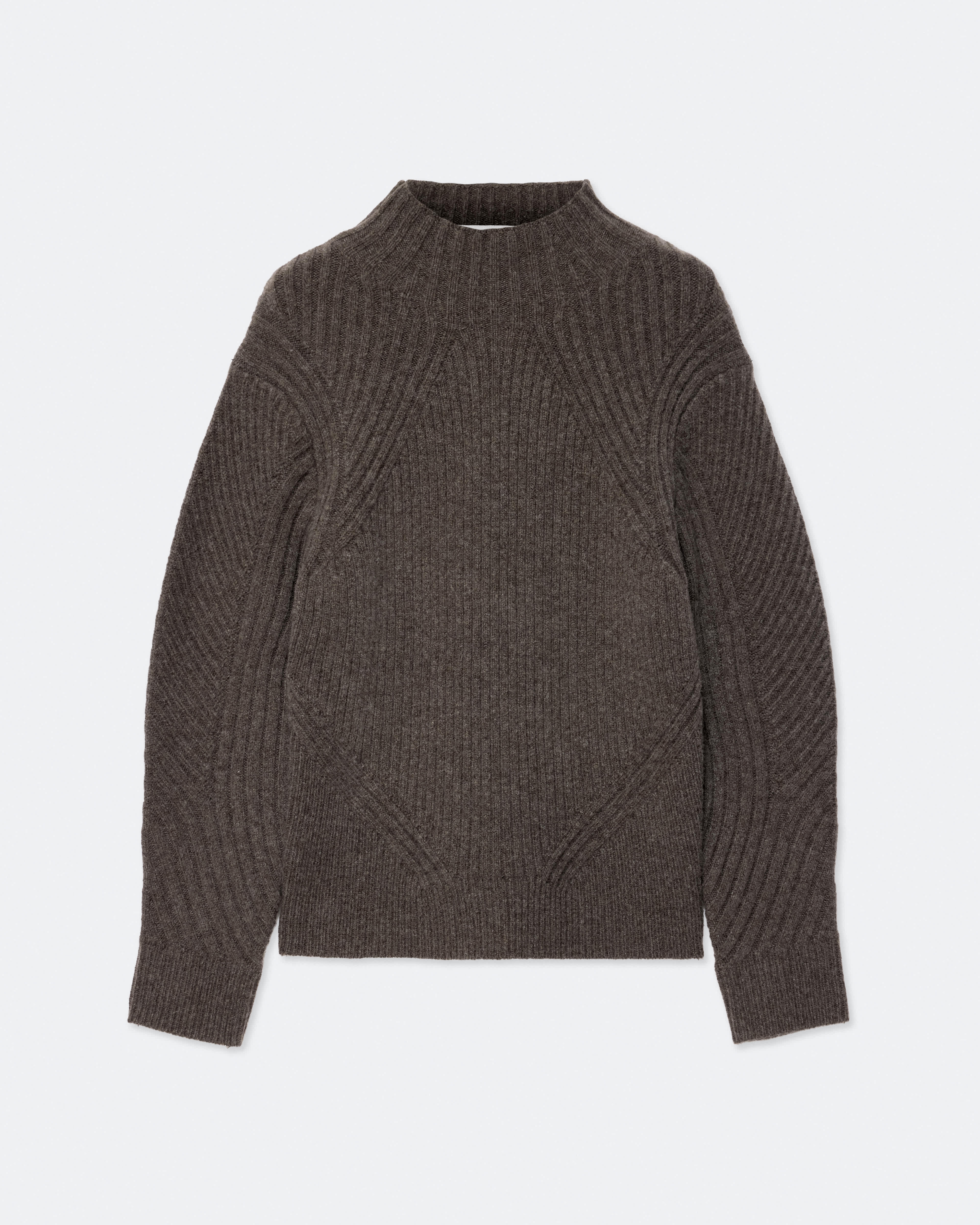 Allsaints Women's Sadie Relaxed-Fit Wool-Blend Jumper Brown Size L - Bild 1