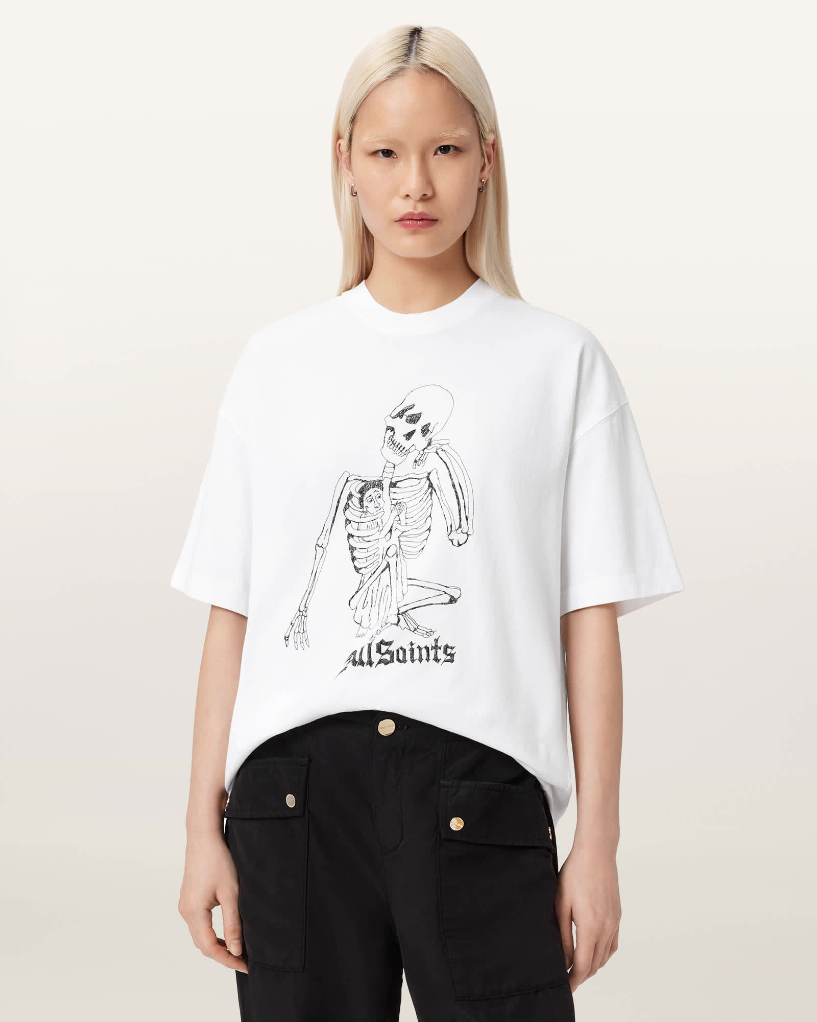 Allsaints Women's Terra Oversized Etta T-Shirt - Size  S