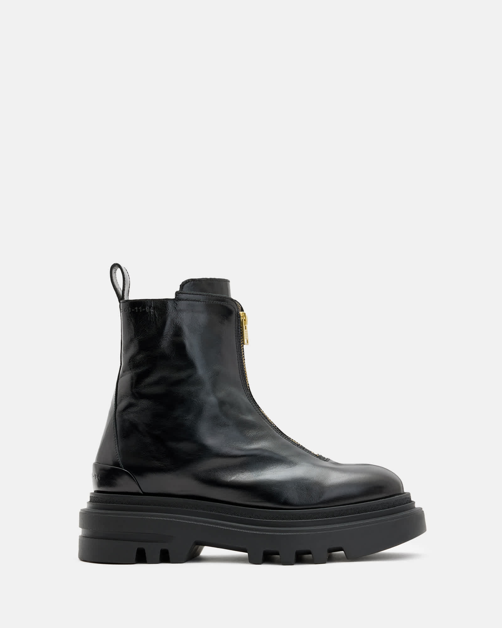 Allsaints Women's Light Othello Zip Leather Boots - Size  8