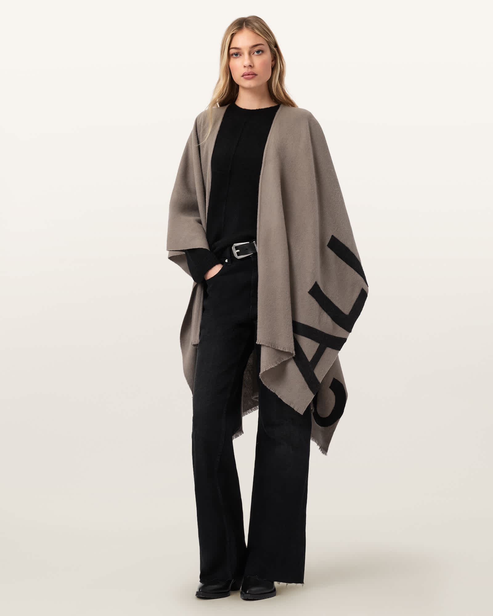 AllSaints Wool Bronwen Wool Ruana, Size: One Size