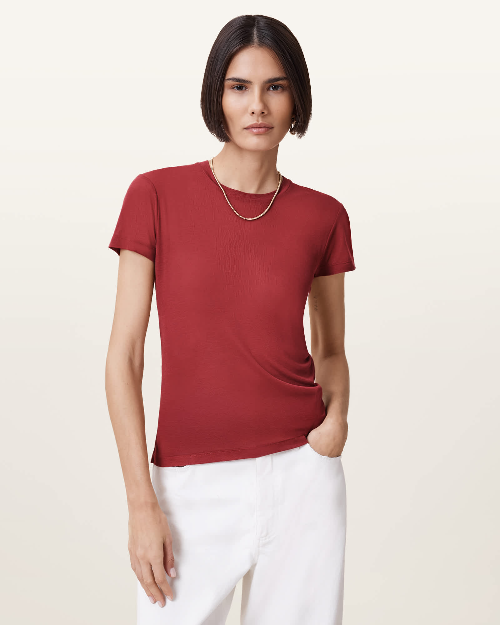 Allsaints Women's June Short Sleeve T-Shirt - Size  Xs