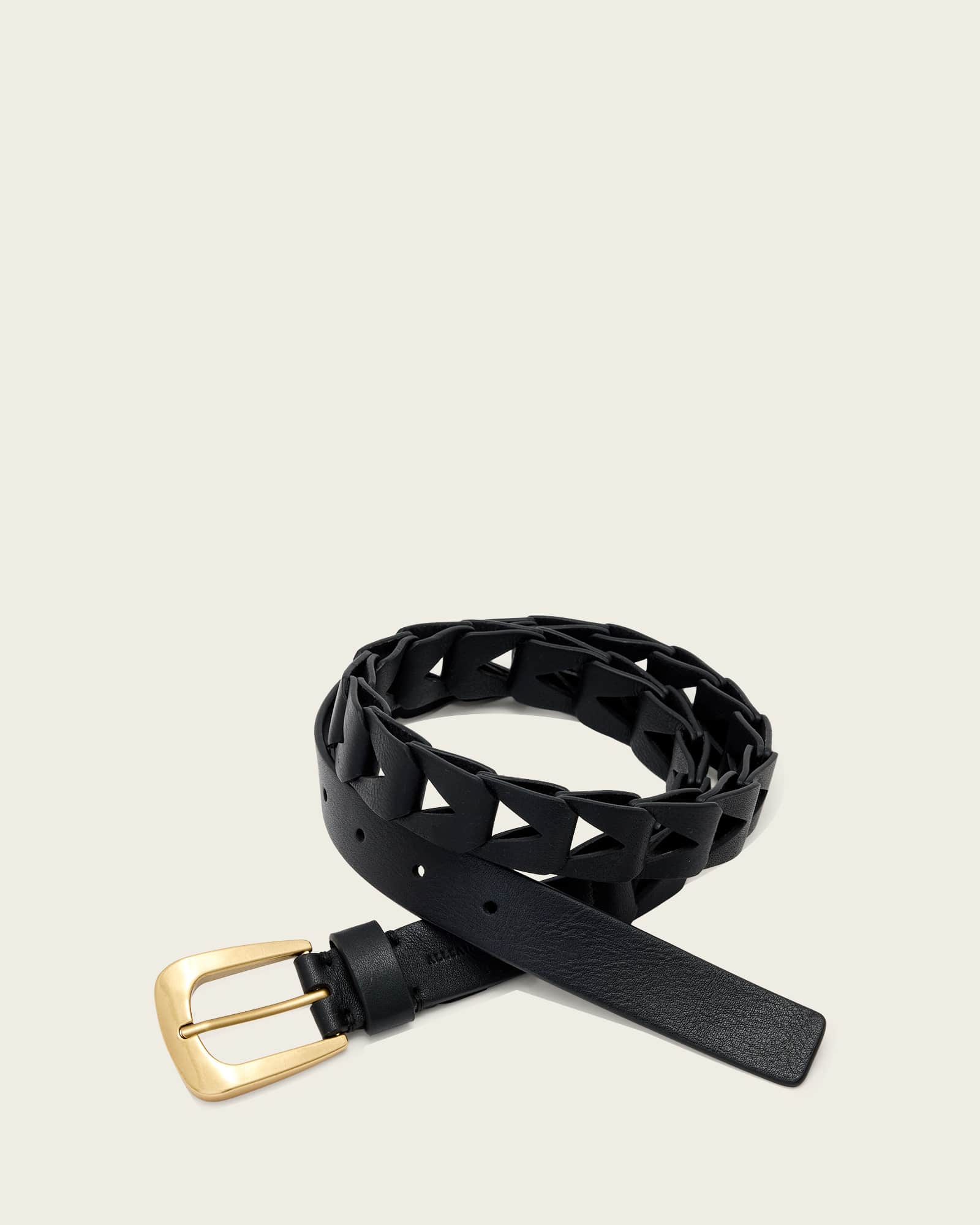 AllSaints Sage Cut Out Leather Belt