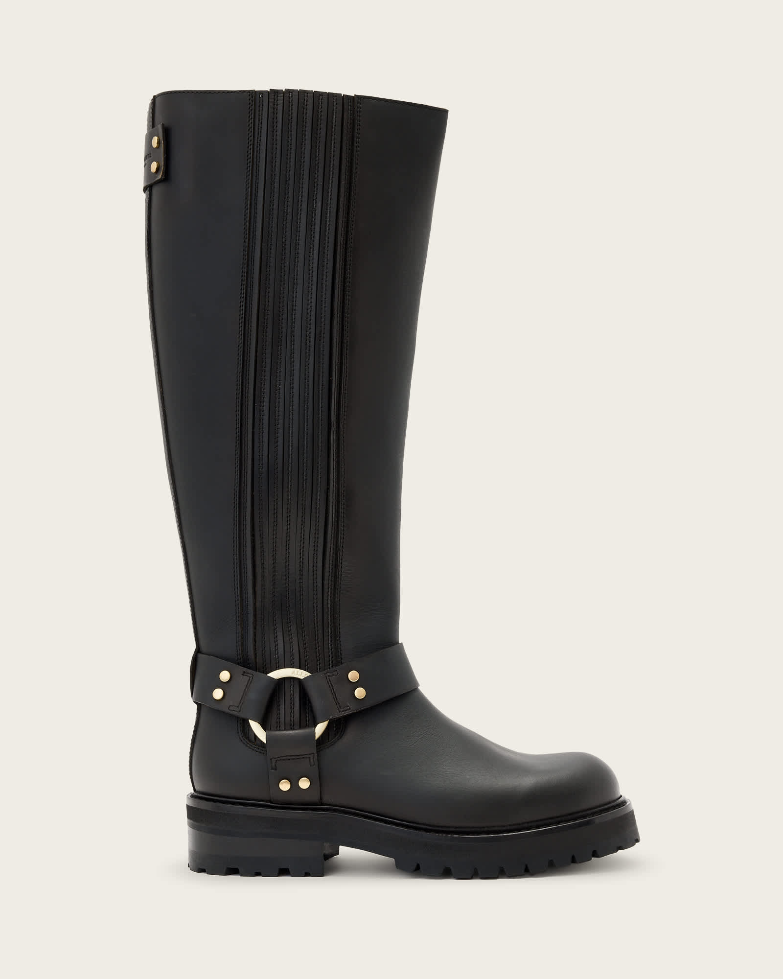 AllSaints Maddie Knee High Leather Boots