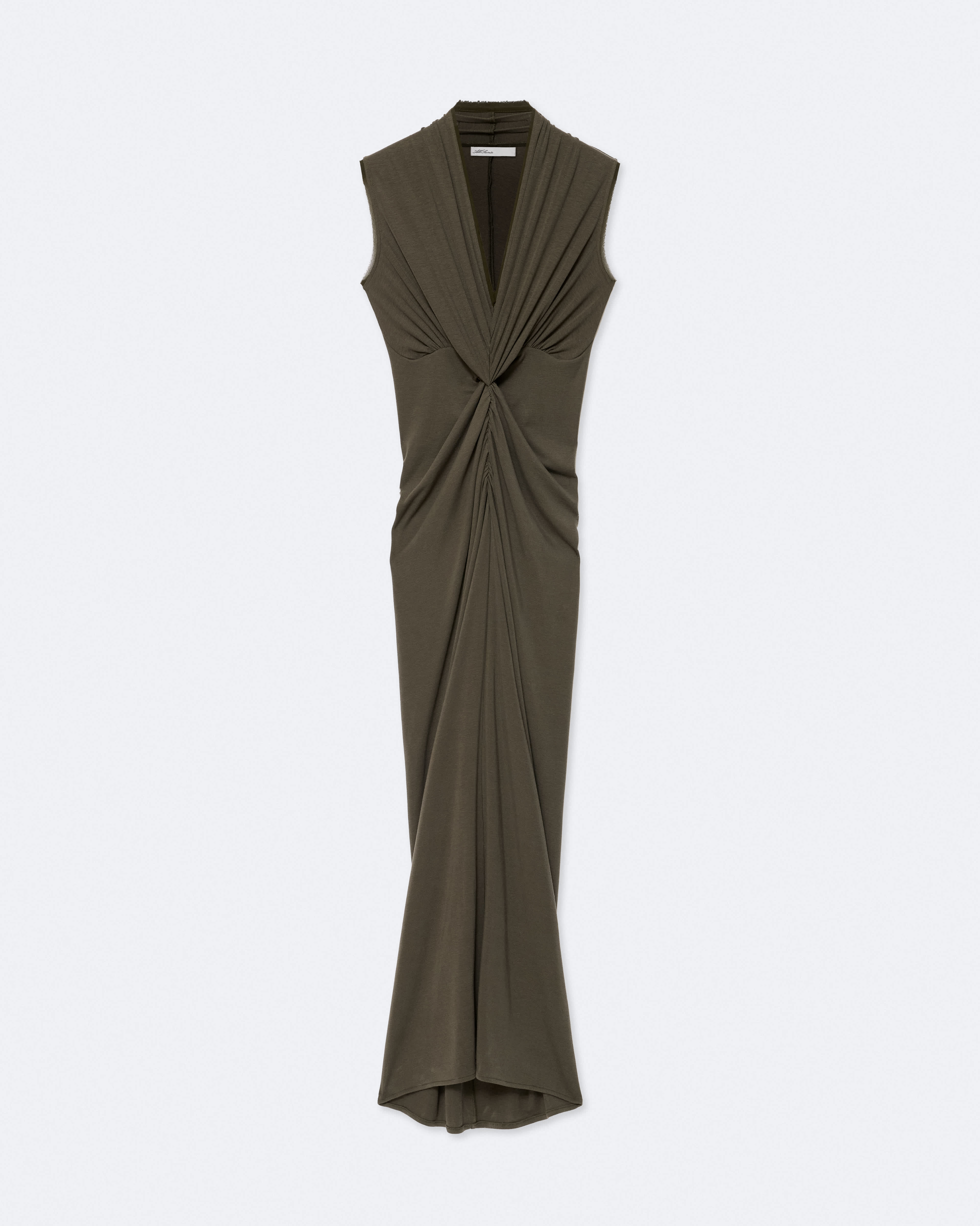AllSaints Dariya Draped Jersey Maxi Dress