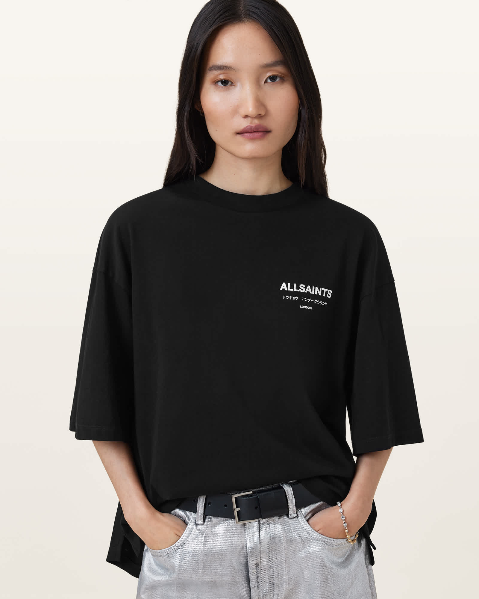 AllSaints Underground Amelie Oversized T-shirt