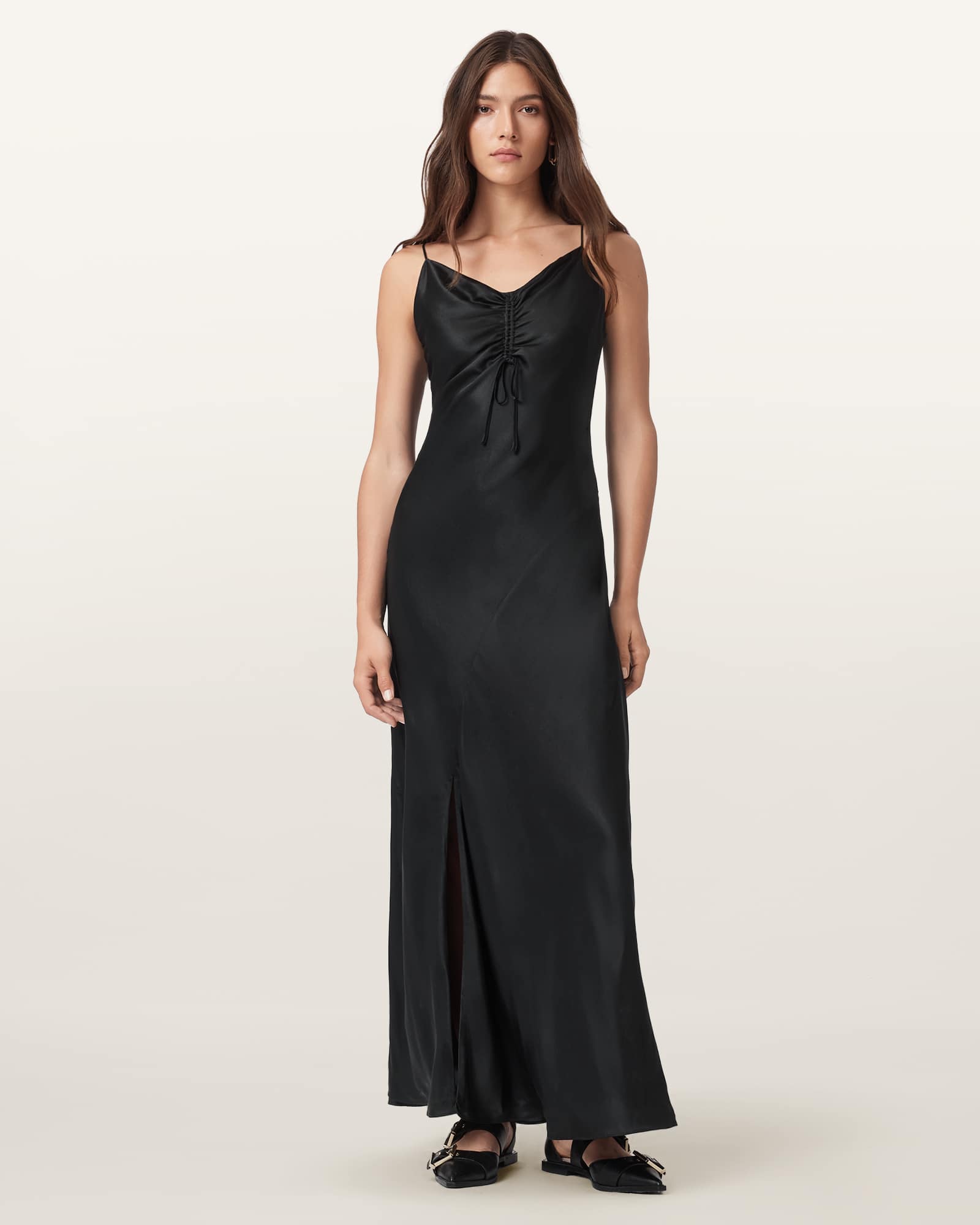Allsaints Alexia Sleeveless Maxi Dress, In Black