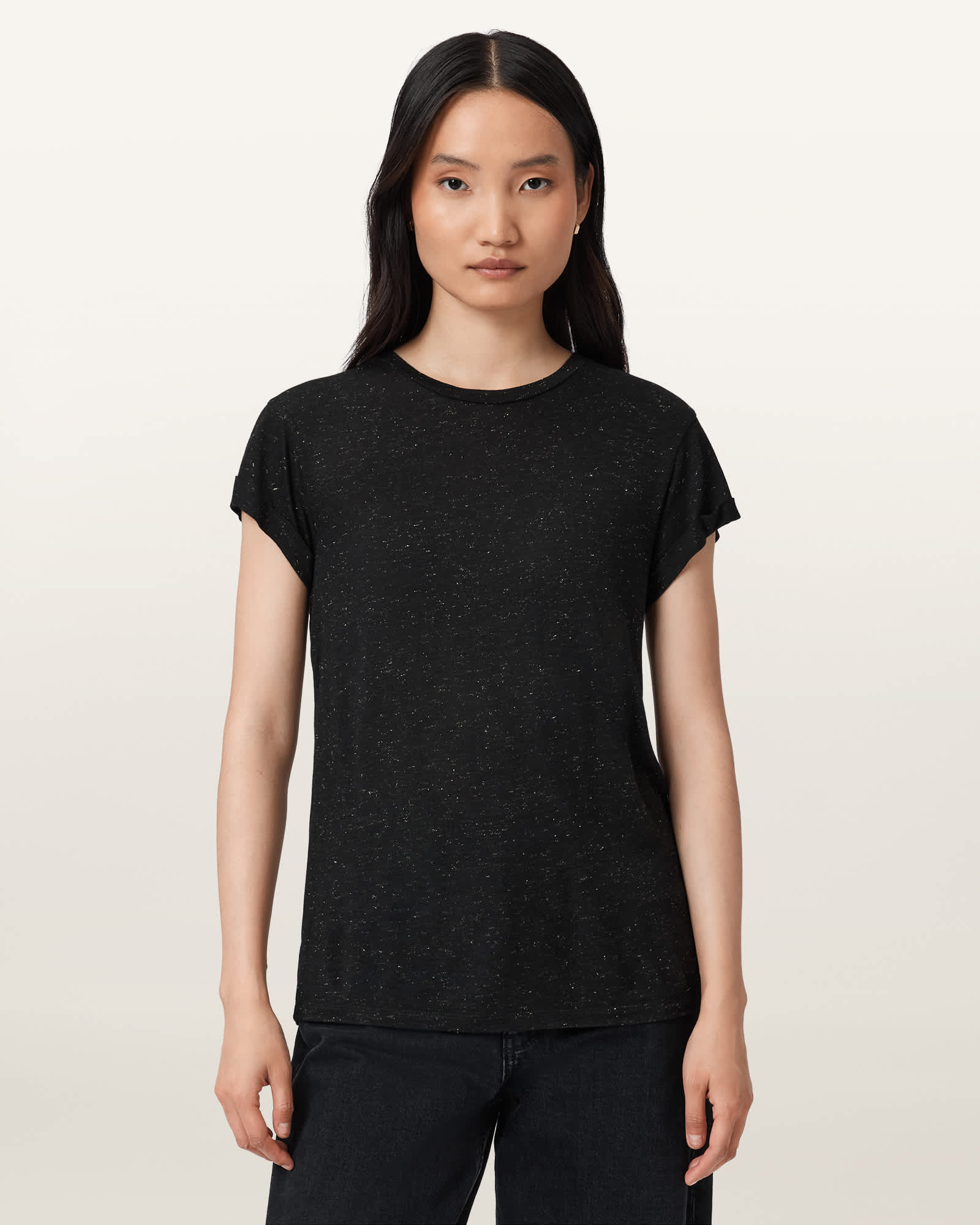Allsaints Main: 97% Viscose In Black