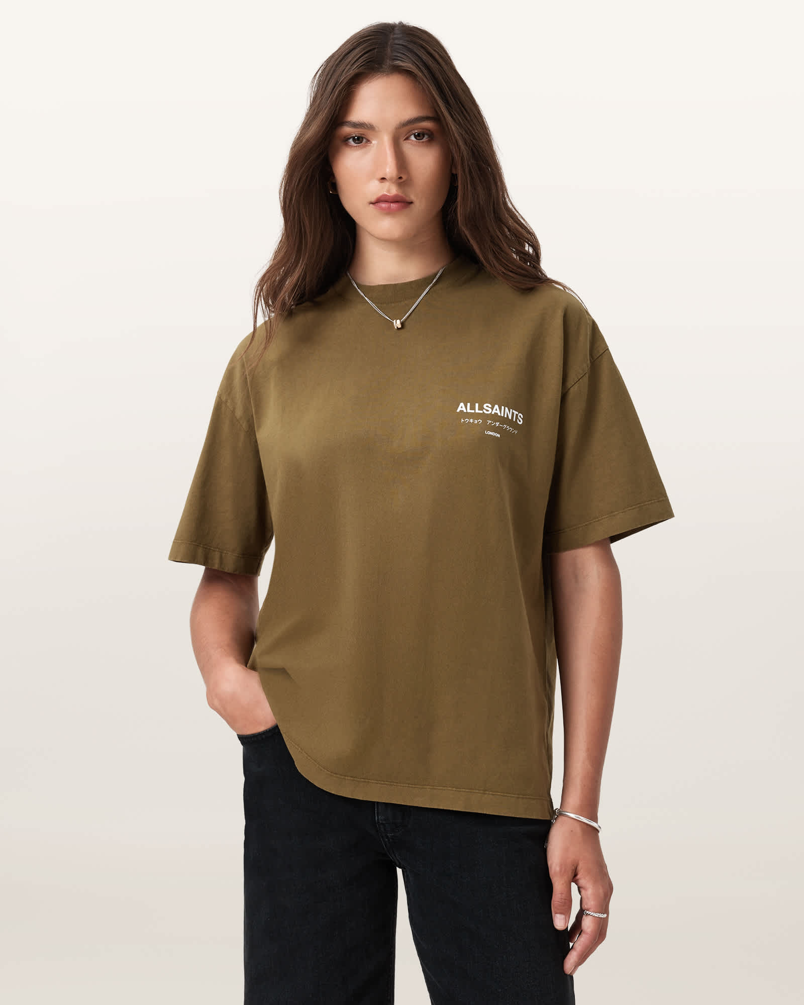 Allsaints Cotton Underground Etta Oversized T-shirt