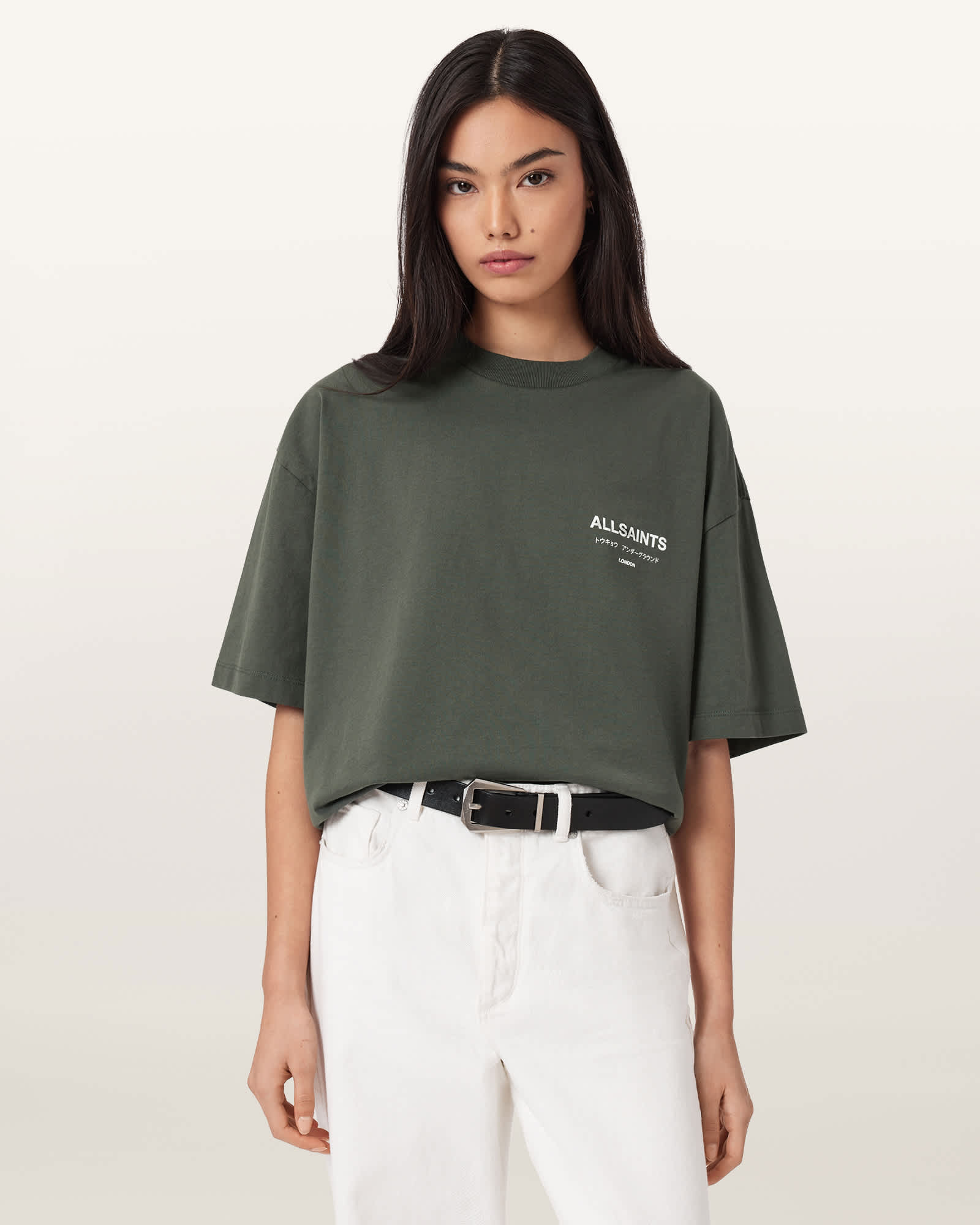 AllSaints Cotton Underground Etta Oversized T-Shirt