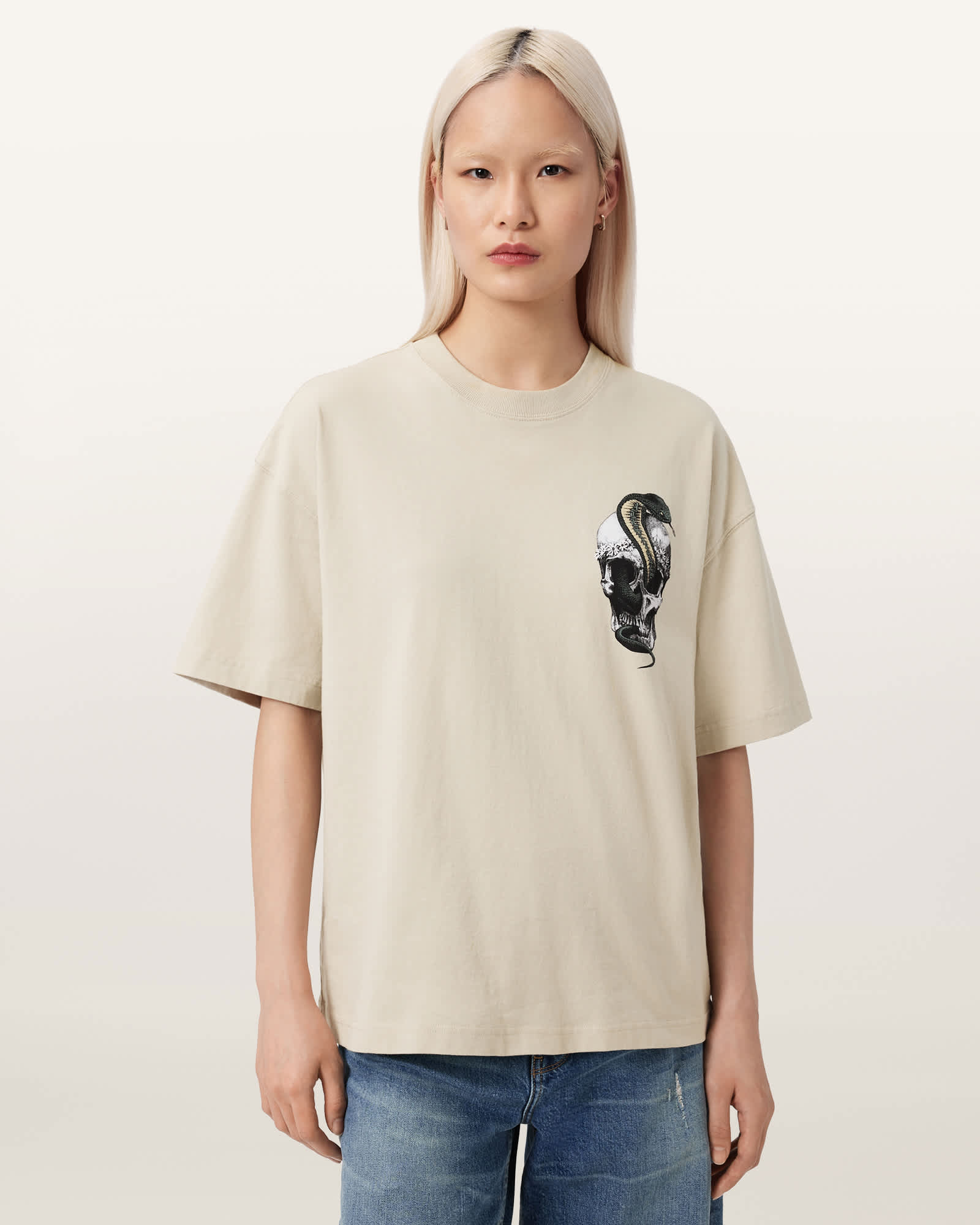 AllSaints Snakehead Oversized Etta T-Shirt