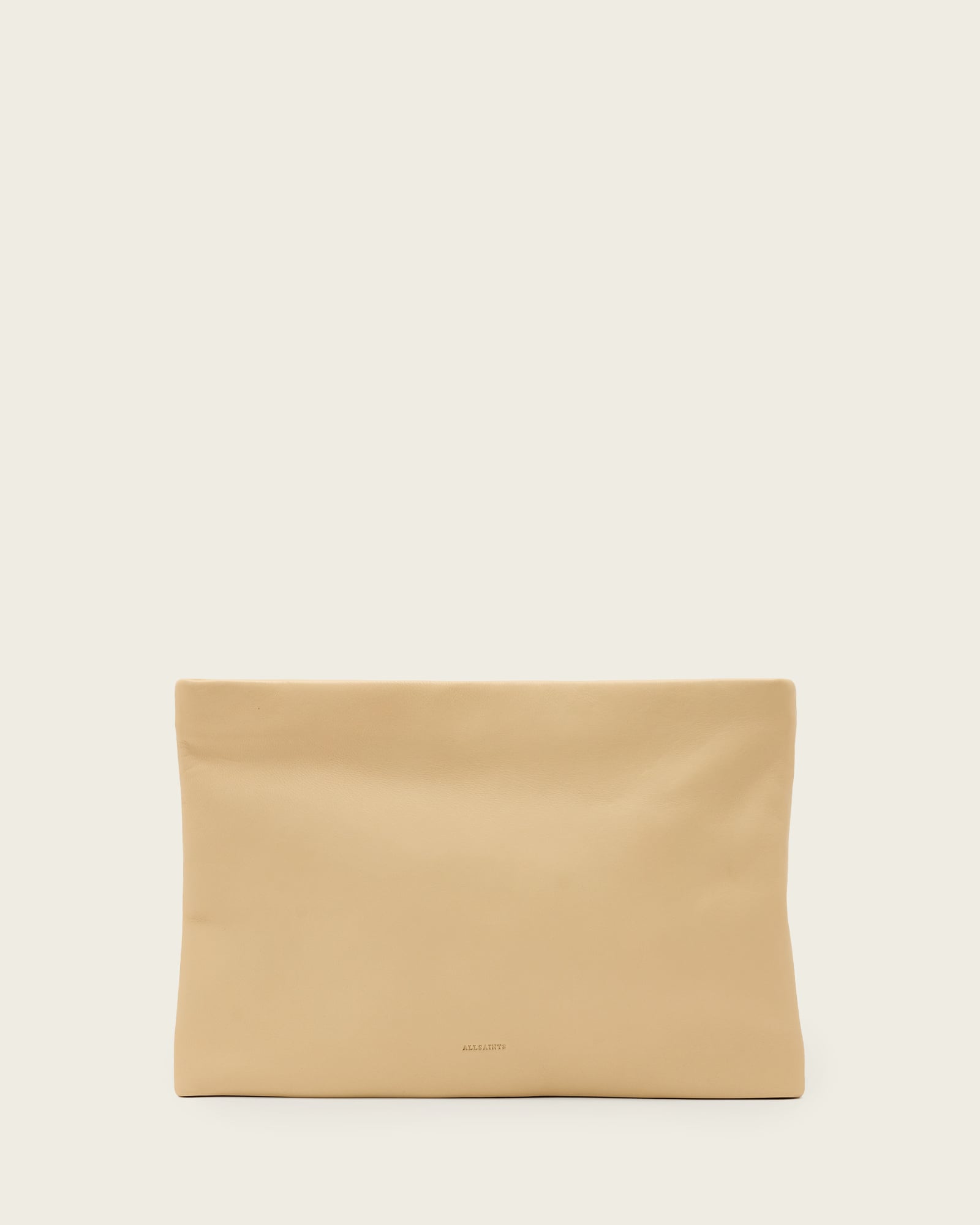 AllSaints Leather Bettina Leather Clutch Bag, Size: One Size