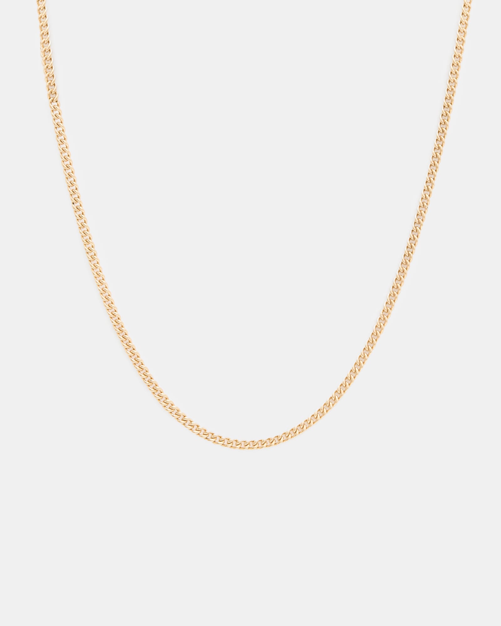 AllSaints Brass Halle Curb Chain Necklace