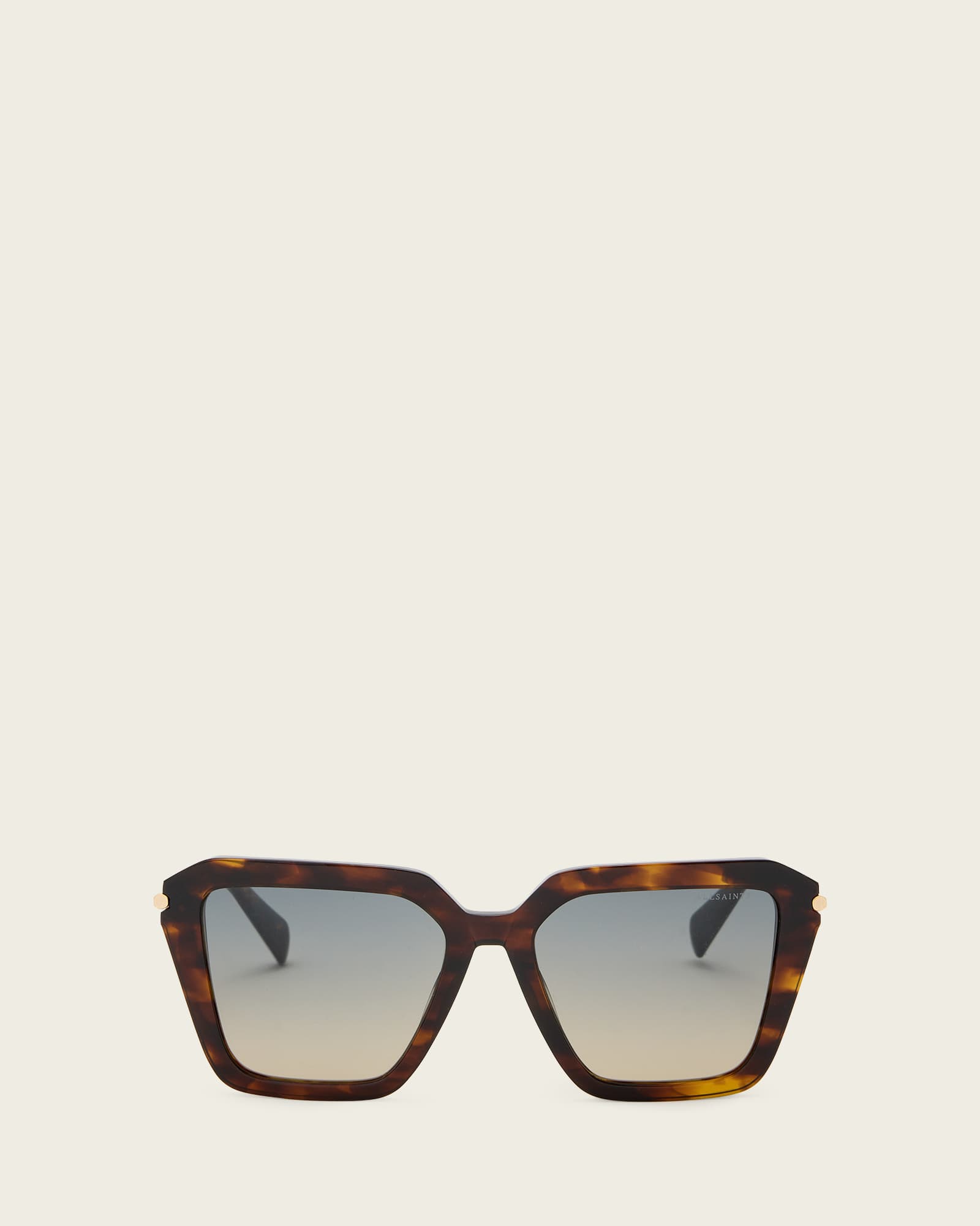 AllSaints Acetate/Zinc Gwen Square Shaped Sunglasses, Size: One Size