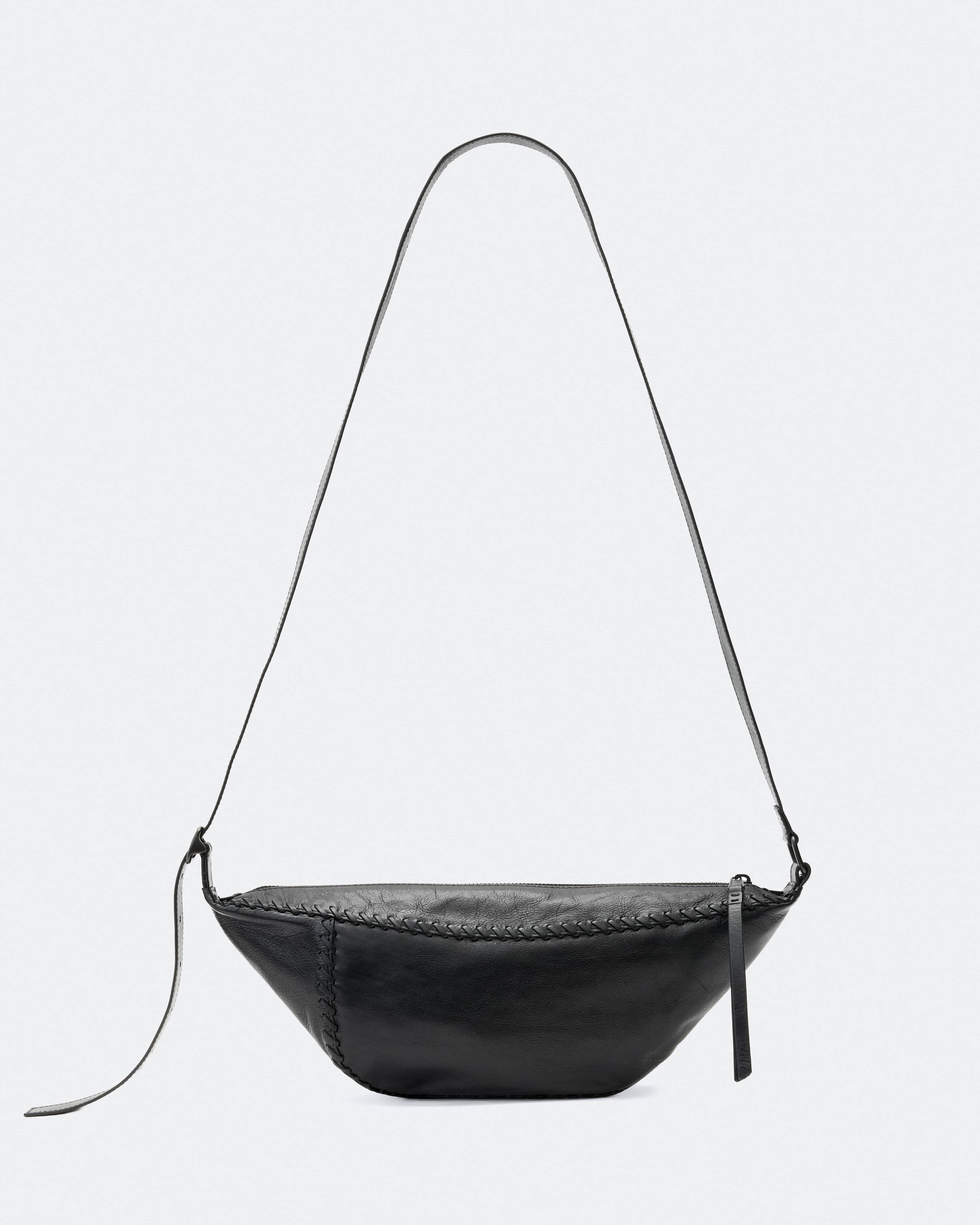AllSaints Esme Whipstitch Leather Crossbody Bag