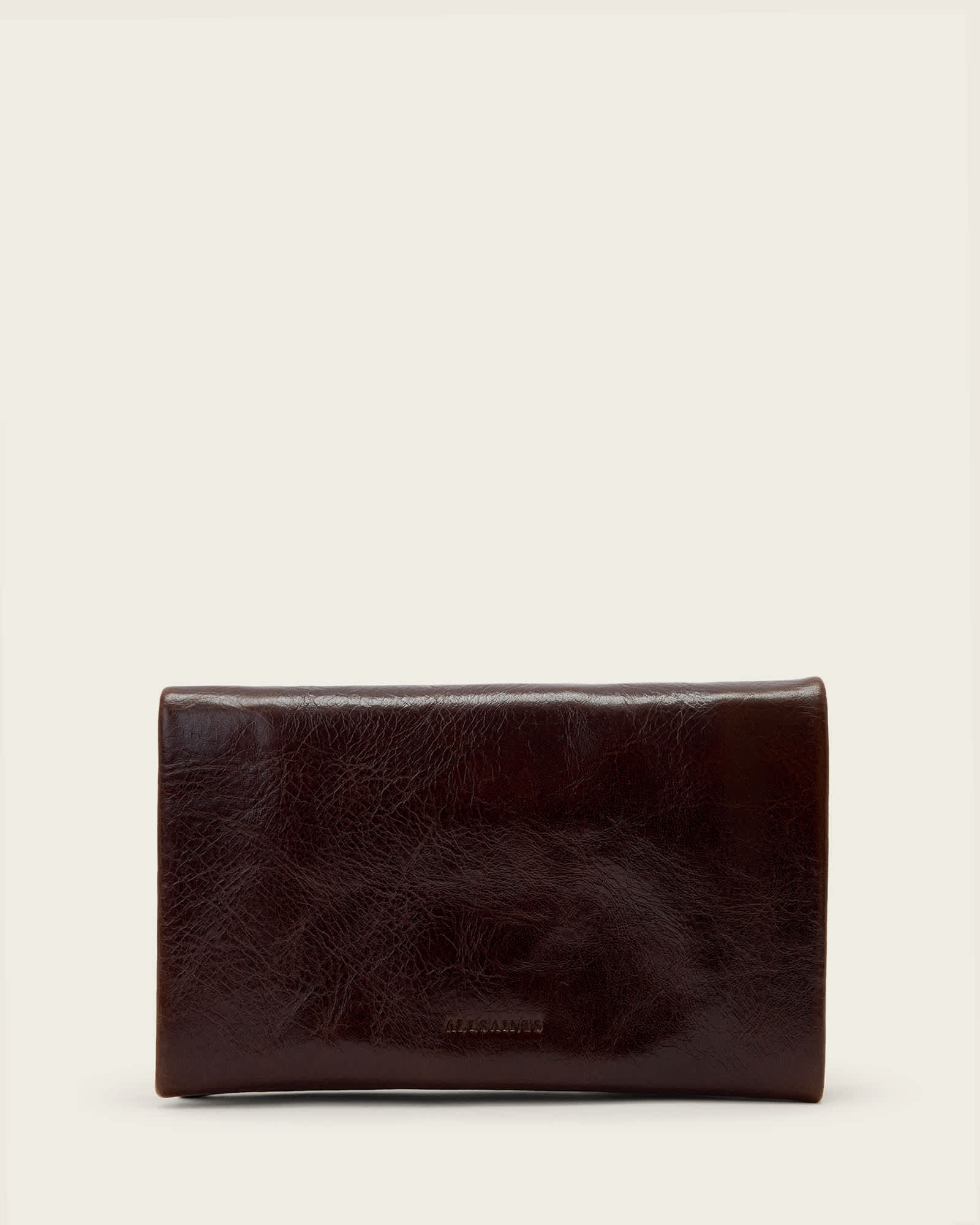 AllSaints Harluna Leather Wallet,, Brown