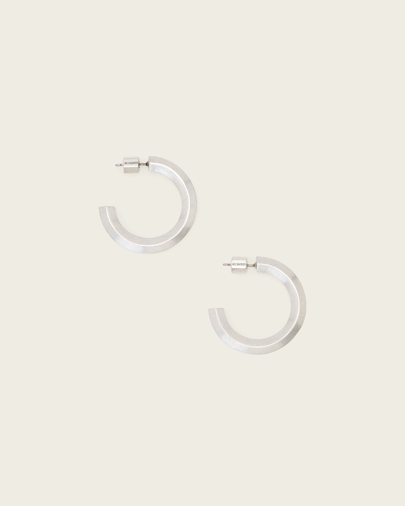 AllSaints Brass Maeve Large Post Back Earrings, Size: One Size